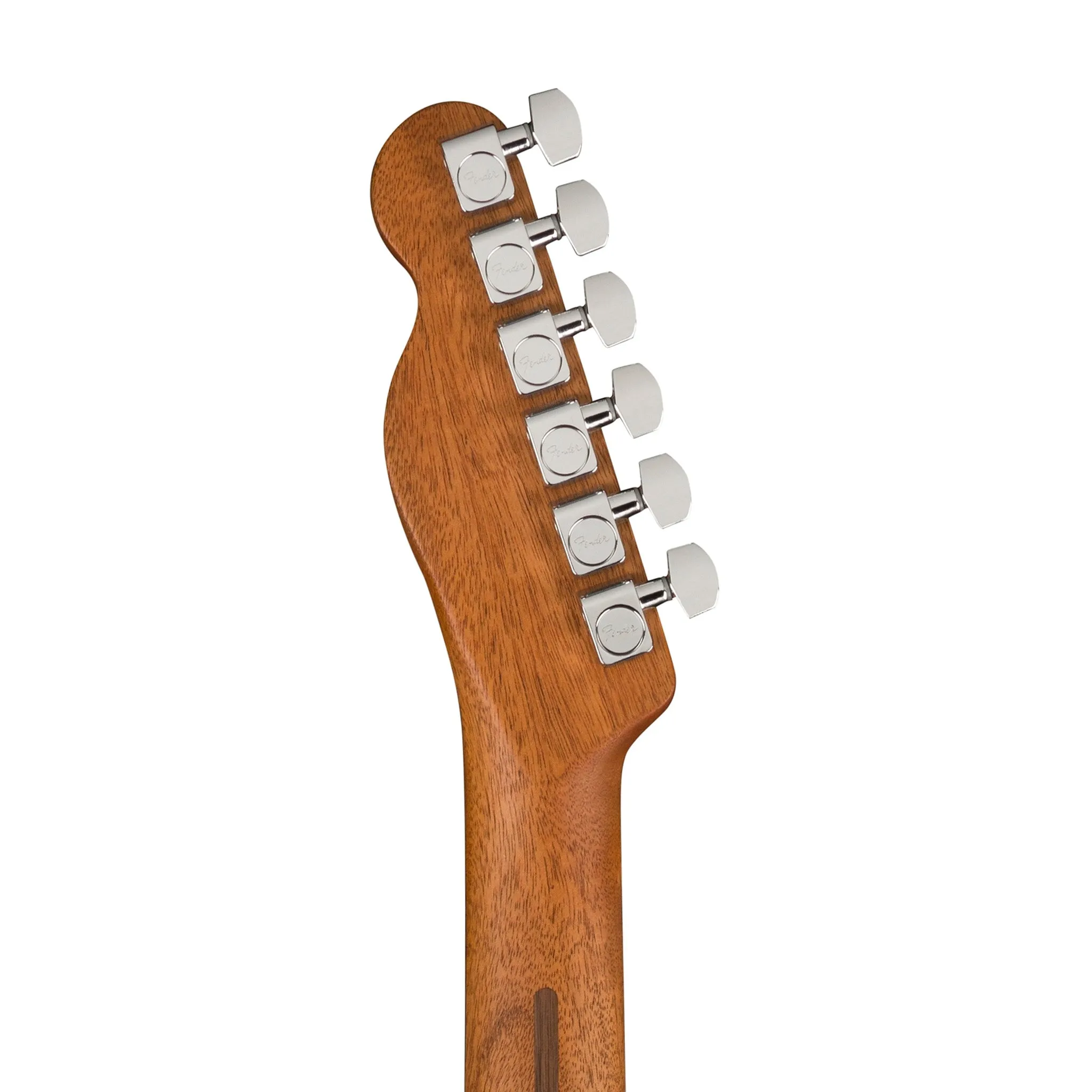 Fender American Acoustasonic Telecaster All Mahogany Guitar w/Bag, Ebony FB, Bourbon Burst