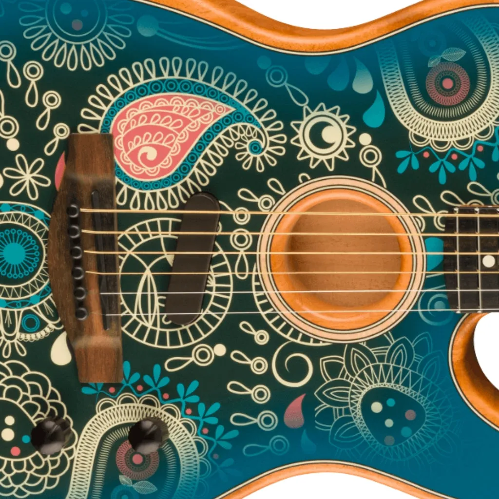 Fender American Acoustasonic Telecaster - Blue Paisley