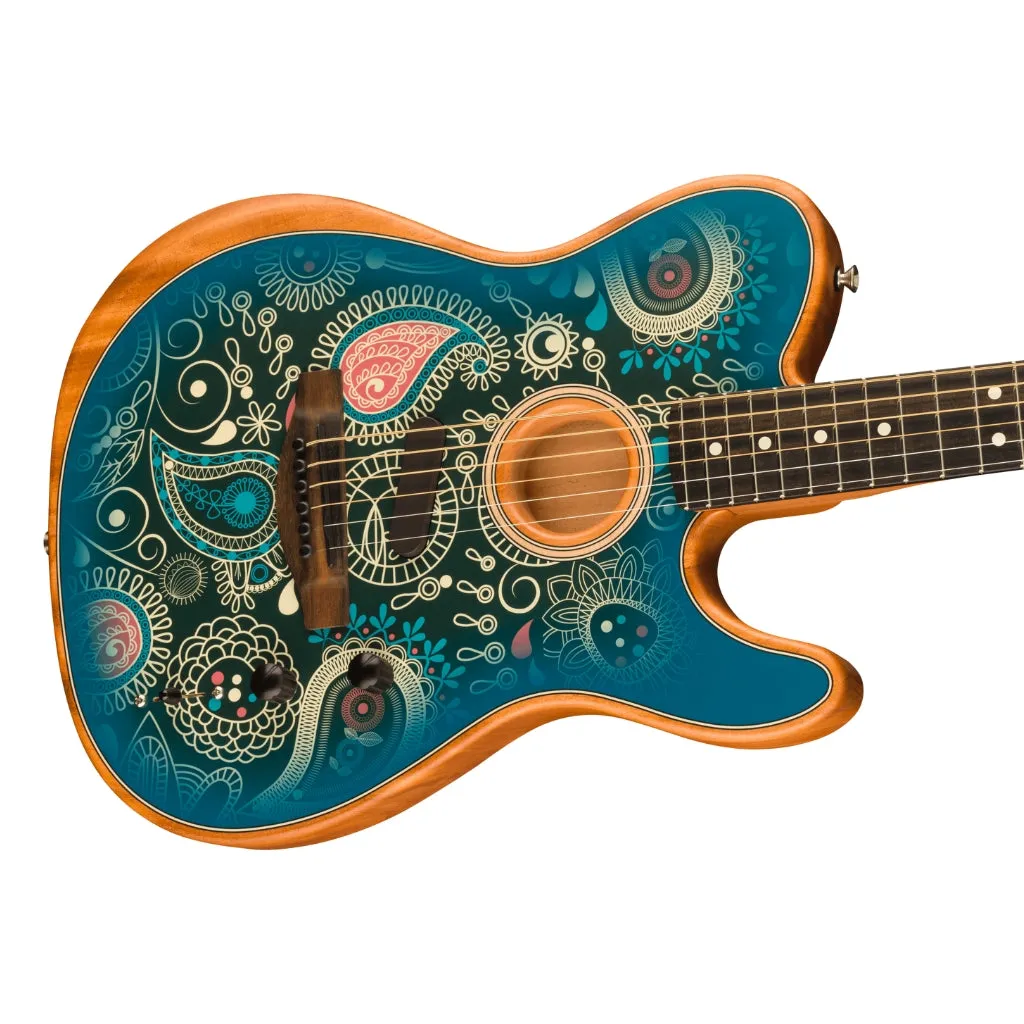 Fender American Acoustasonic Telecaster - Blue Paisley