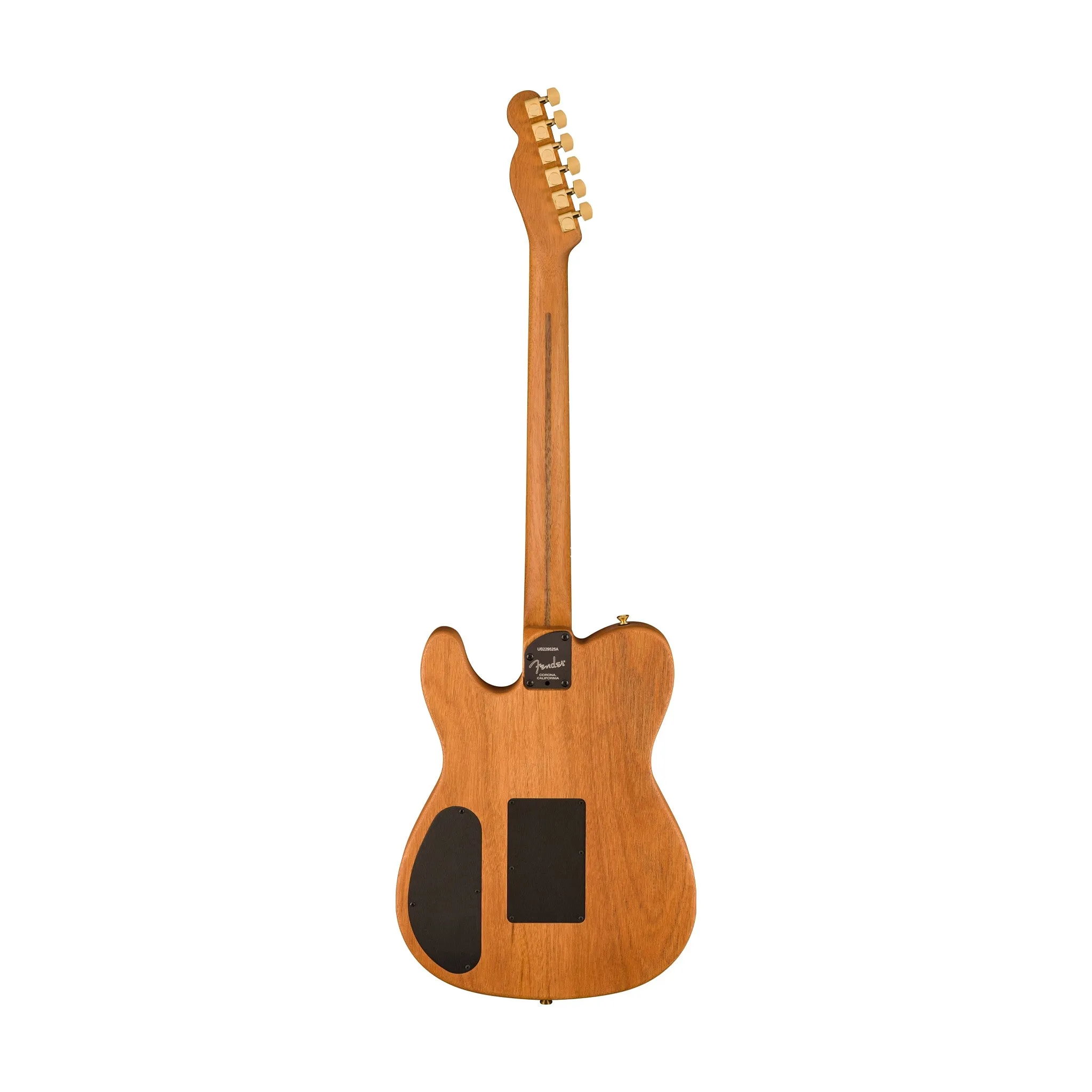 Fender FSR American Acoustasonic Telecaster Acoustic Guitar w/bag, Ebony FB, Blue Flower