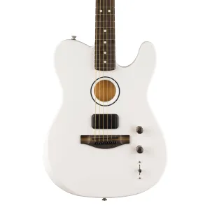 Fender Limited Edition Finneas American Acoustasonic Telecaster with Ebony Fingerboard - Satin Arctic White