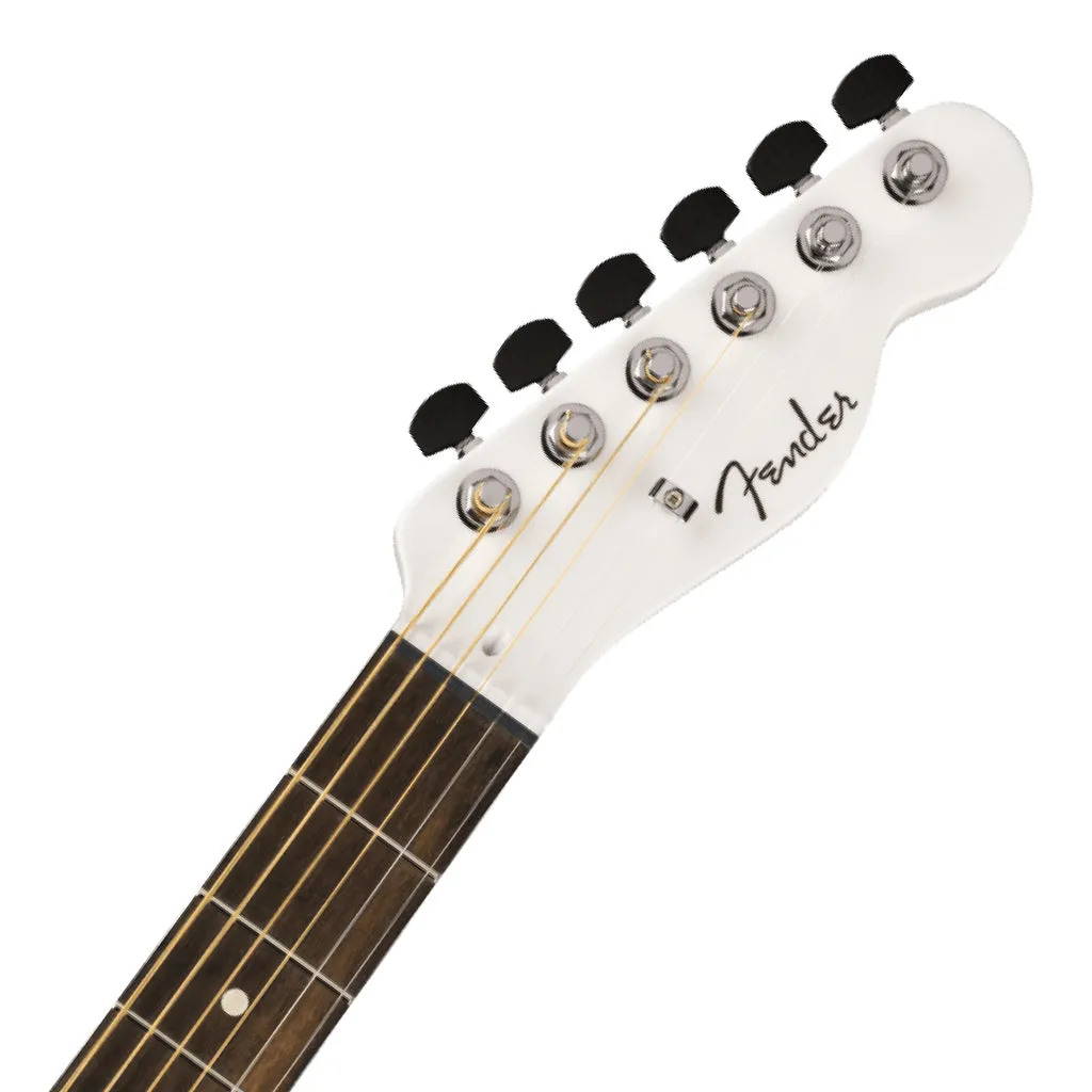 Fender Limited Edition Finneas American Acoustasonic Telecaster with Ebony Fingerboard - Satin Arctic White