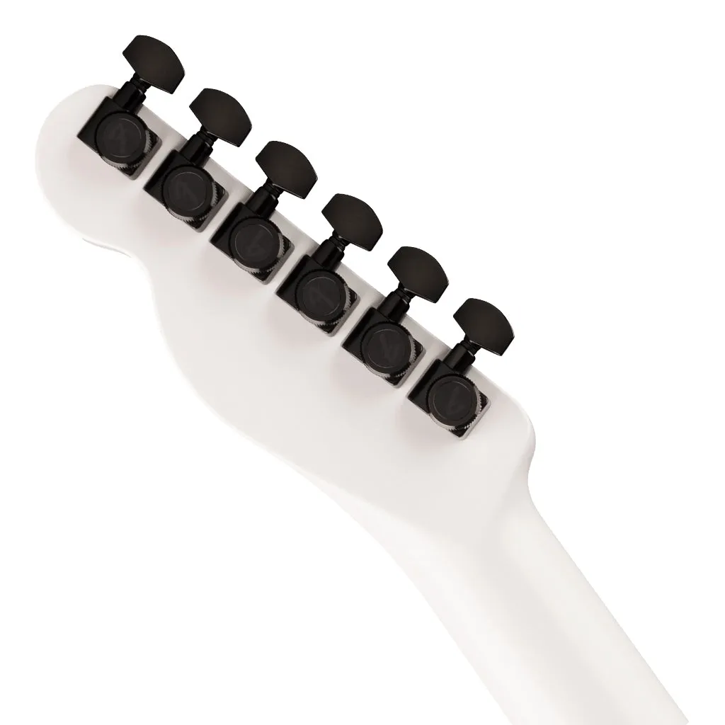 Fender Limited Edition Jack White Triplesonic Acoustasonic Telecaster with Ebony Fingerboard - Arctic White and Black Top