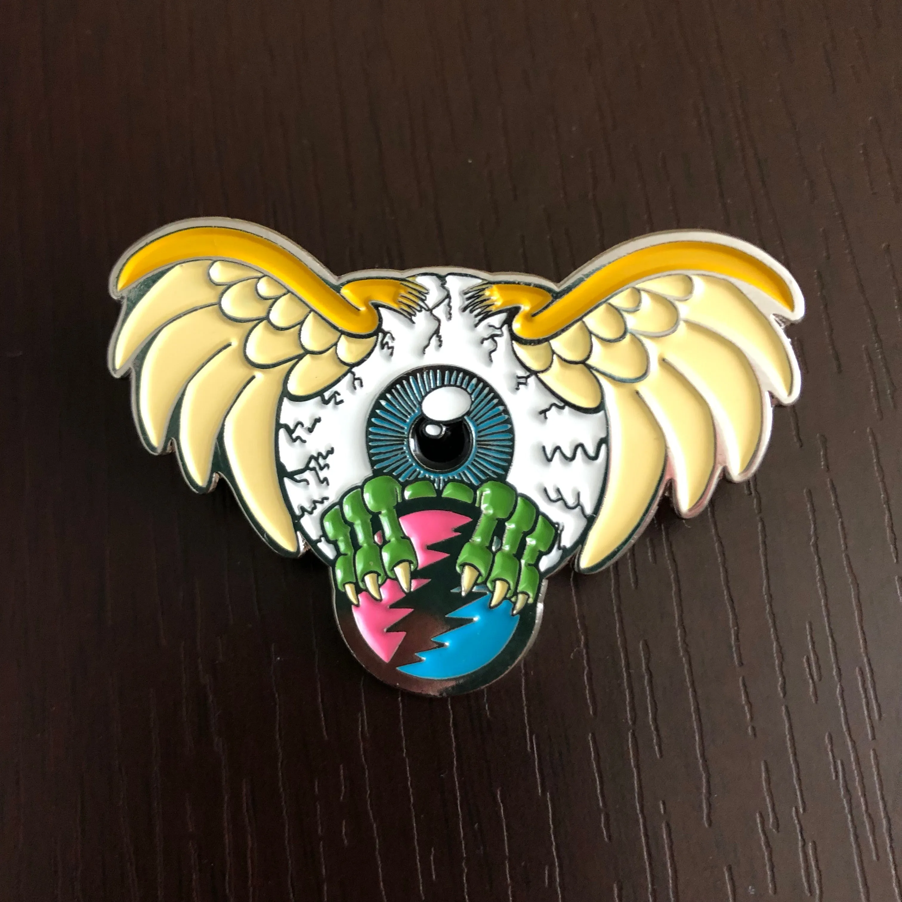 Flying Eye 2" Enamel Pin