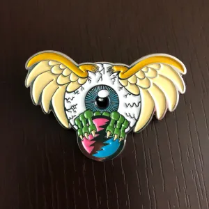 Flying Eye 2" Enamel Pin