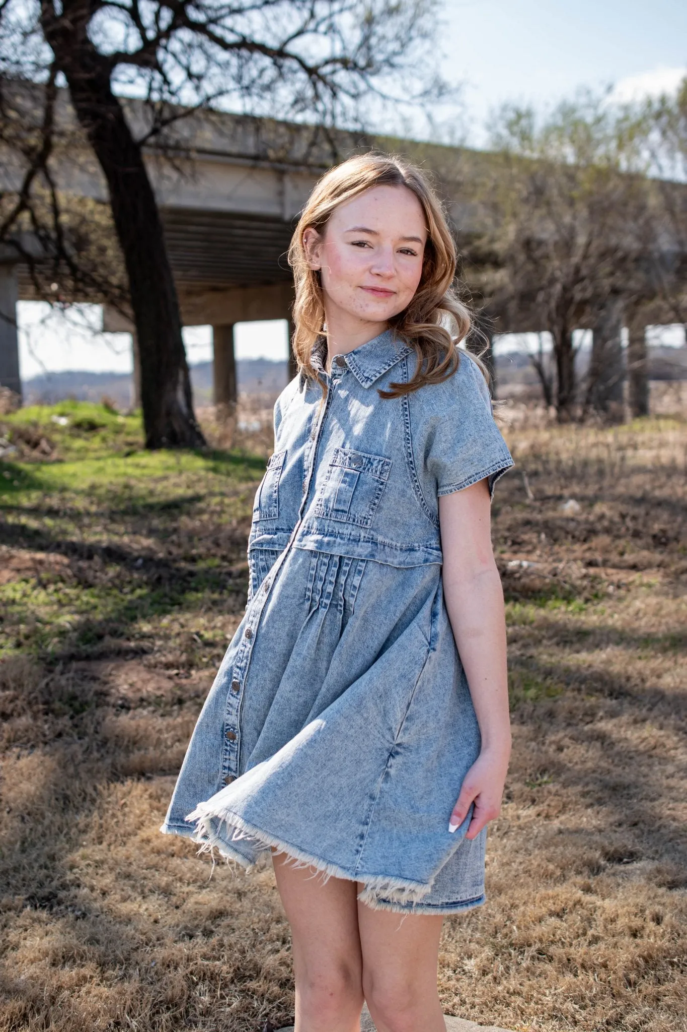 Free People: Ronnie Denim Tunic