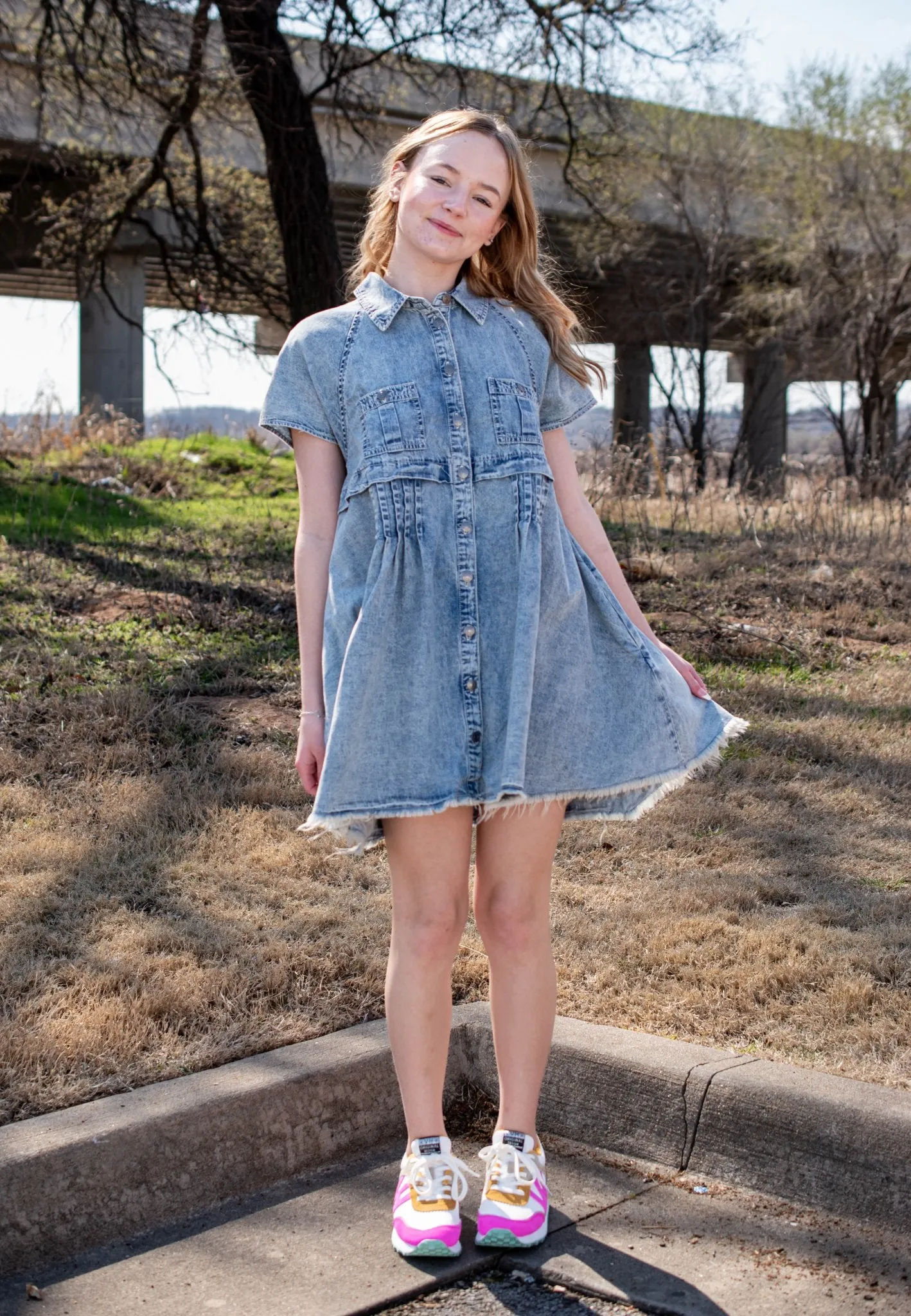 Free People: Ronnie Denim Tunic