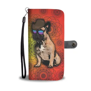 French Bulldog Phone Case Wallet - Orange