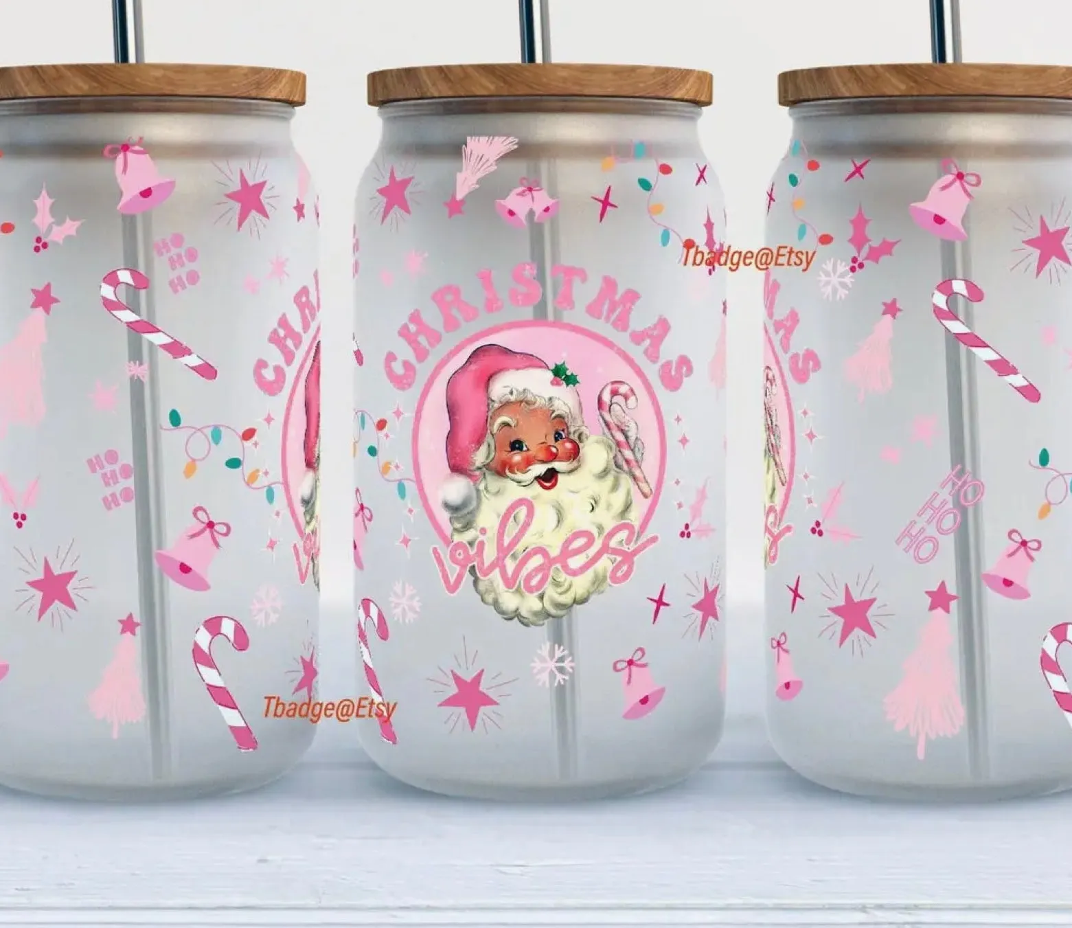 Frosted 16oz Glass Cups