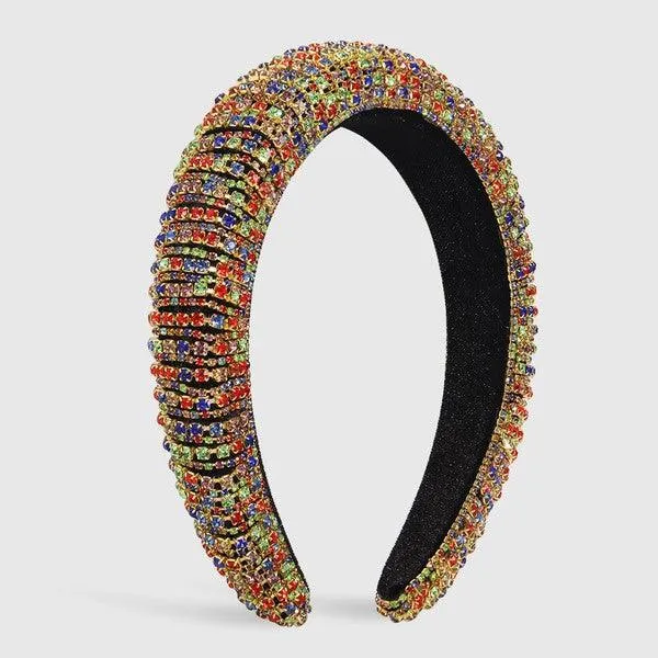 Full Rhinestones padded Headband