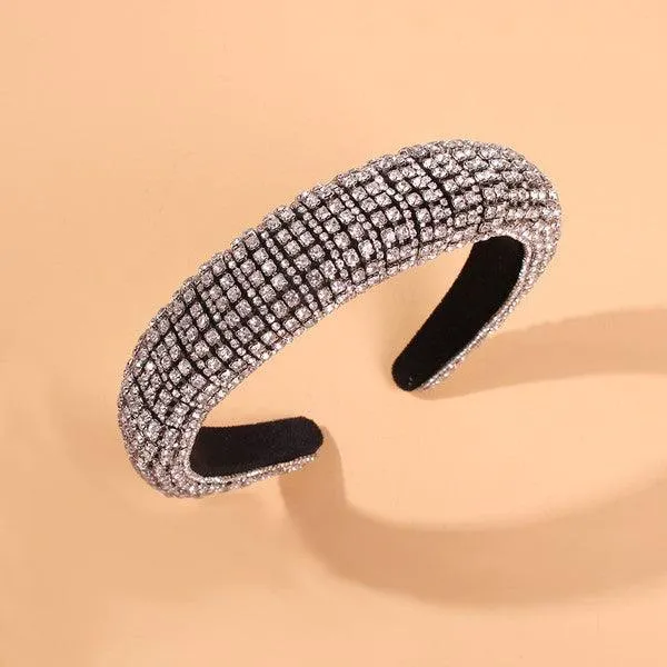 Full Rhinestones padded Headband