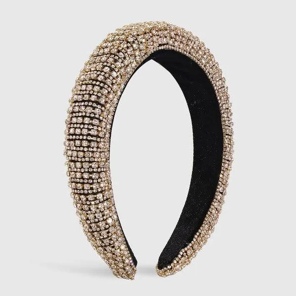 Full Rhinestones padded Headband