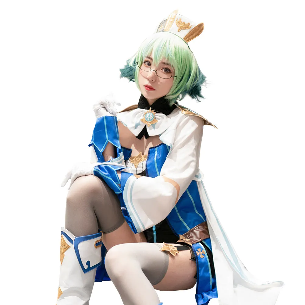 Genshin Impact Sucrose Cosplay Costume  Halloween Carnival Suit