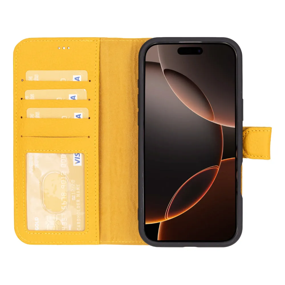 Genuine Leather Detachable  iphone 16 Case
