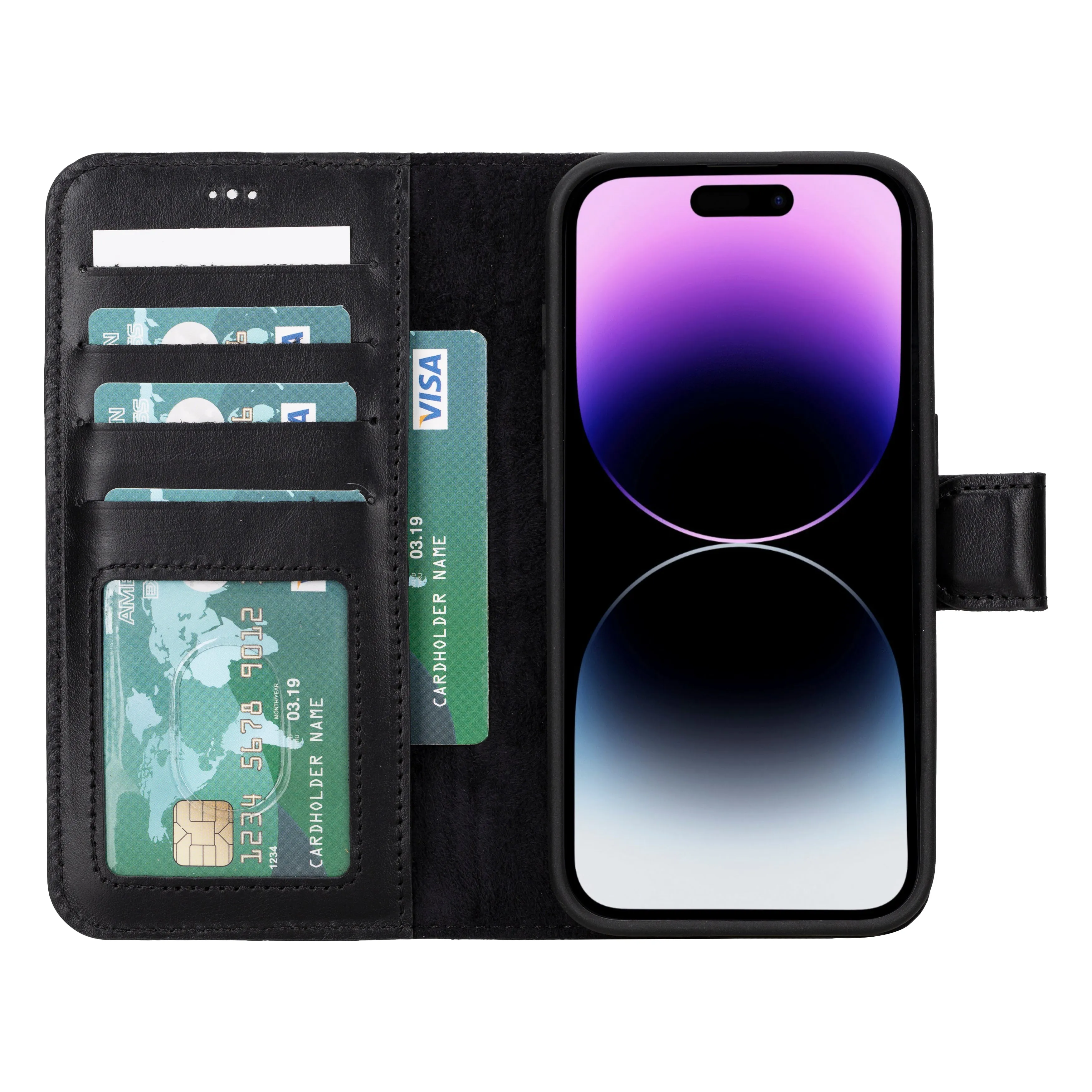 Genuine Leather Detachable  iphone 16 Case