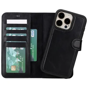 Genuine Leather Detachable  iphone 16 Case