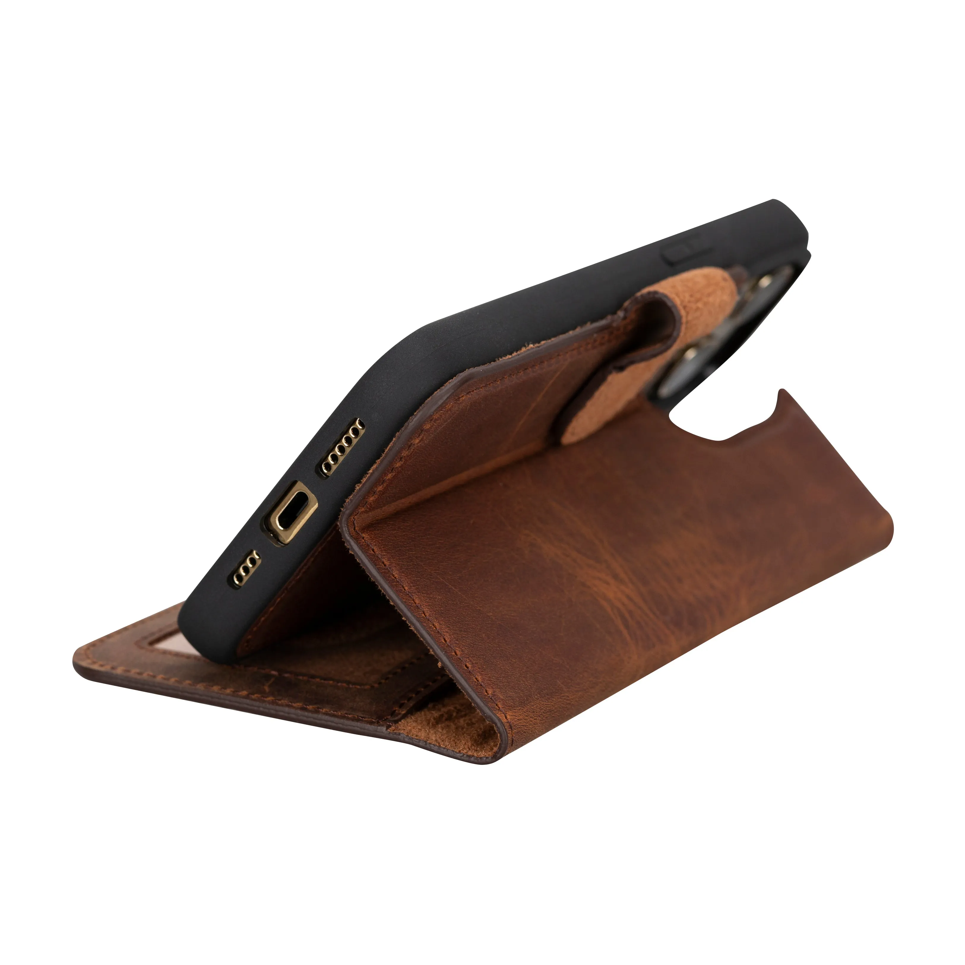 Genuine Leather Detachable  iphone 16 Case