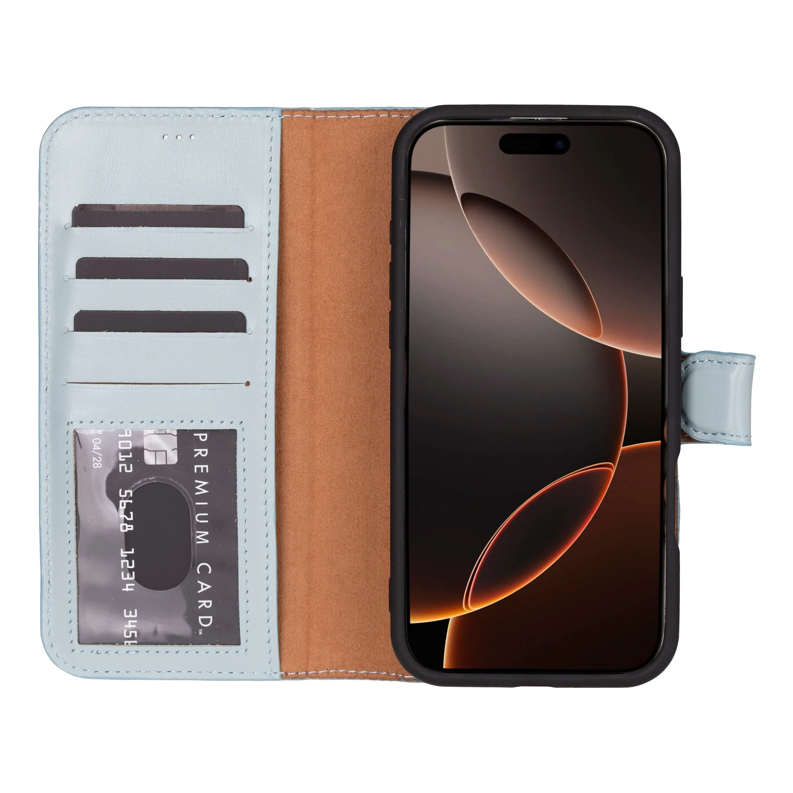Genuine Leather Detachable  iphone 16 Case