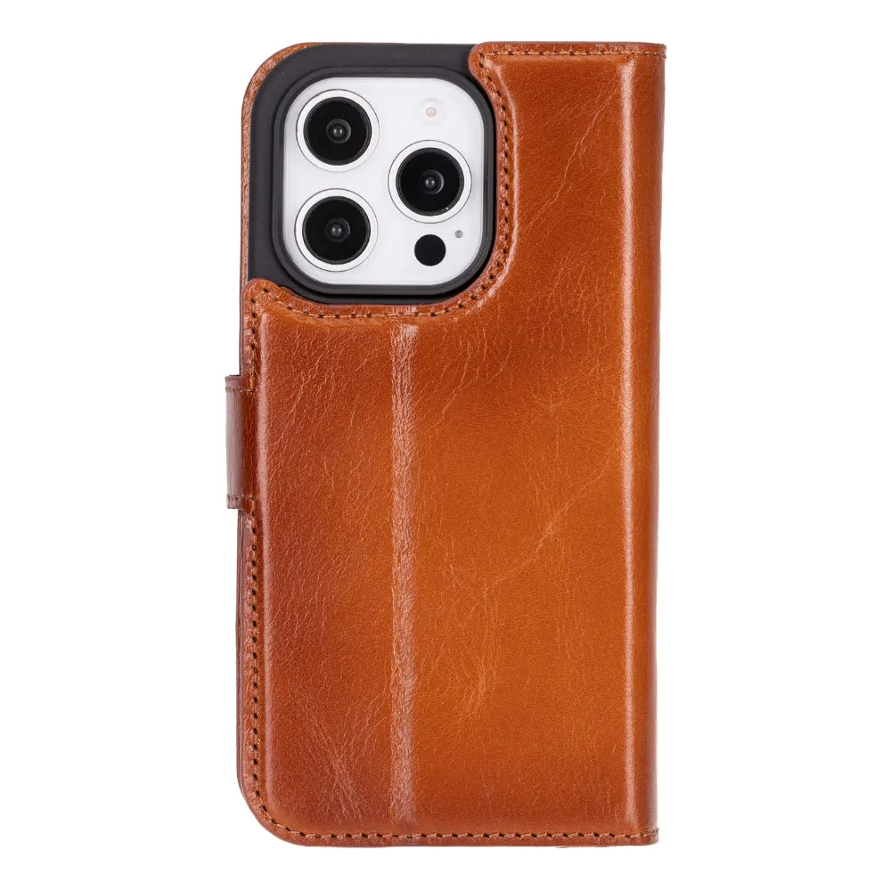 Genuine Leather Detachable  iphone 16 Case