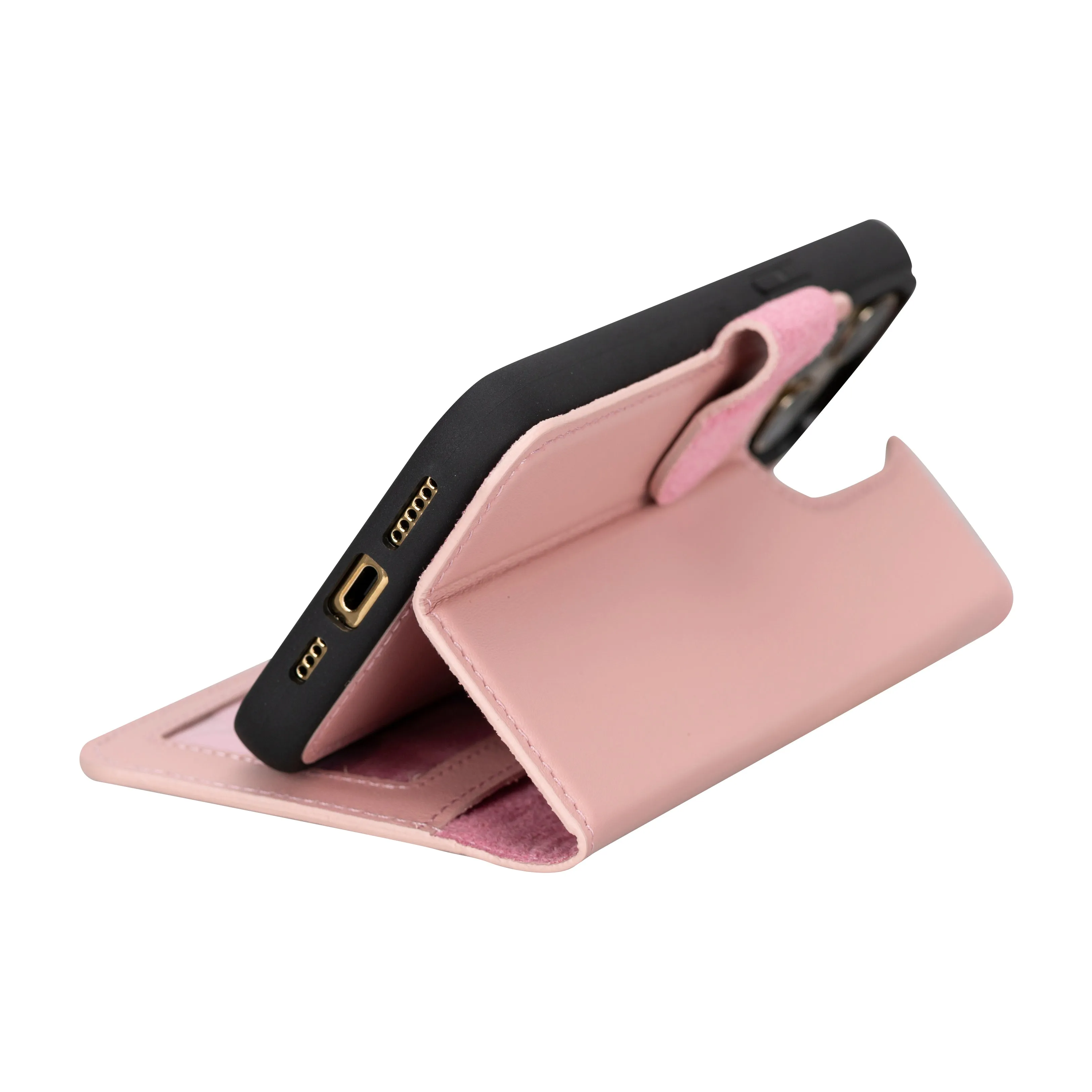 Genuine Leather Detachable  iphone 16 Case