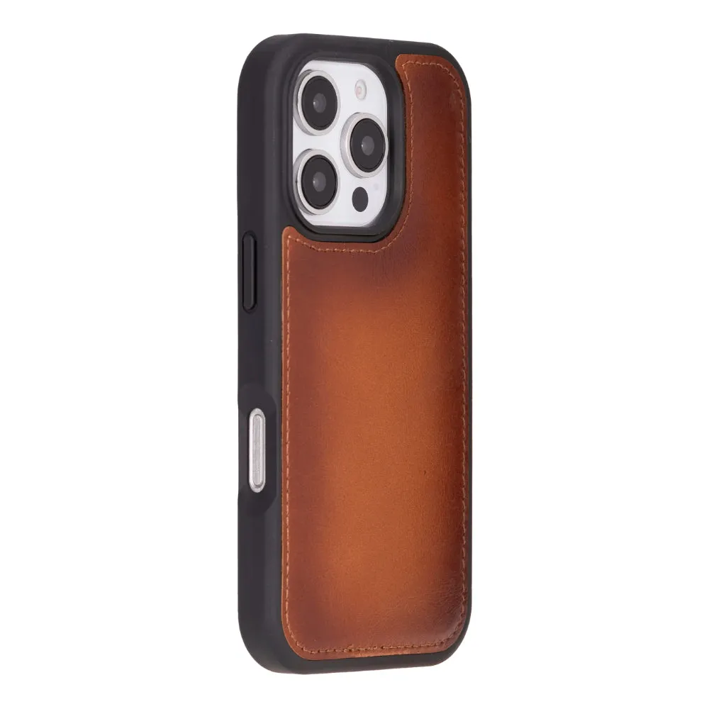 Genuine Leather Detachable  iphone 16 Case