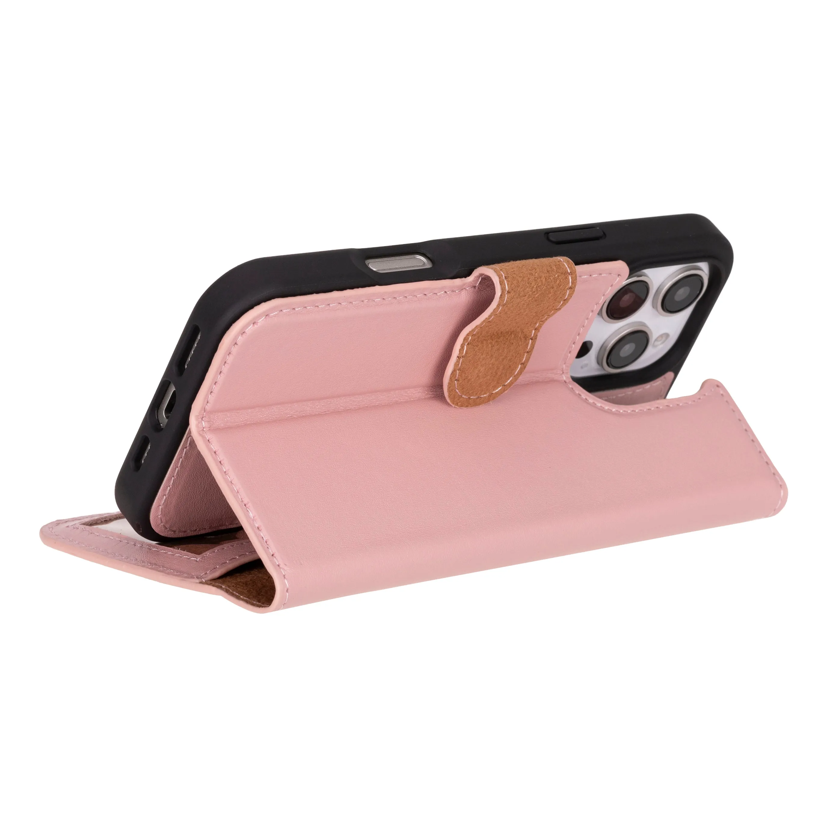 Genuine Leather Detachable  iphone 16 Case