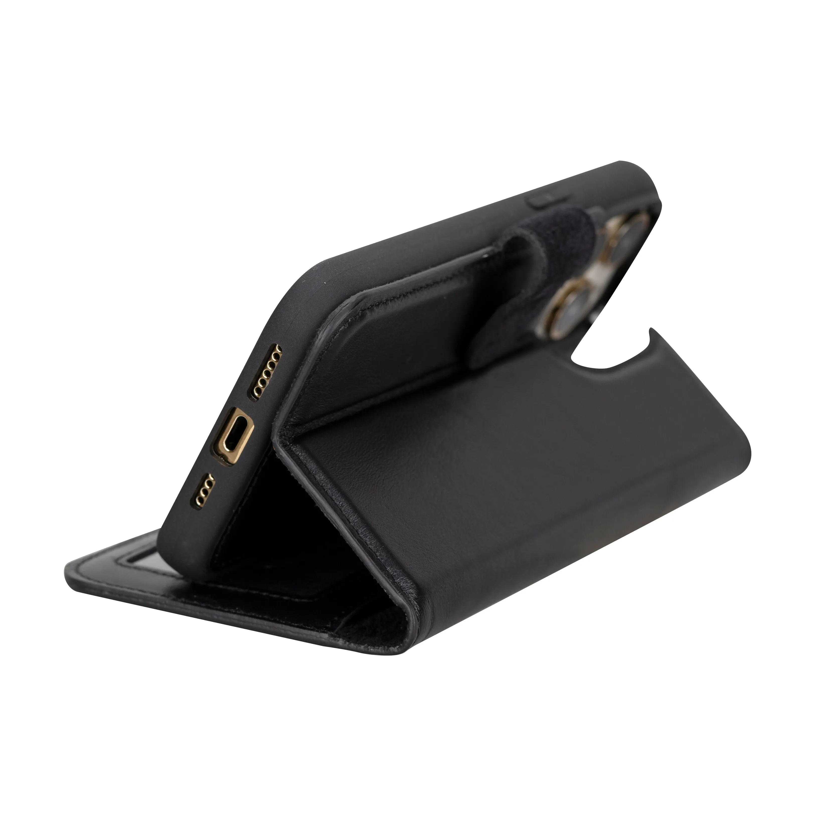 Genuine Leather Detachable  iphone 16 Case
