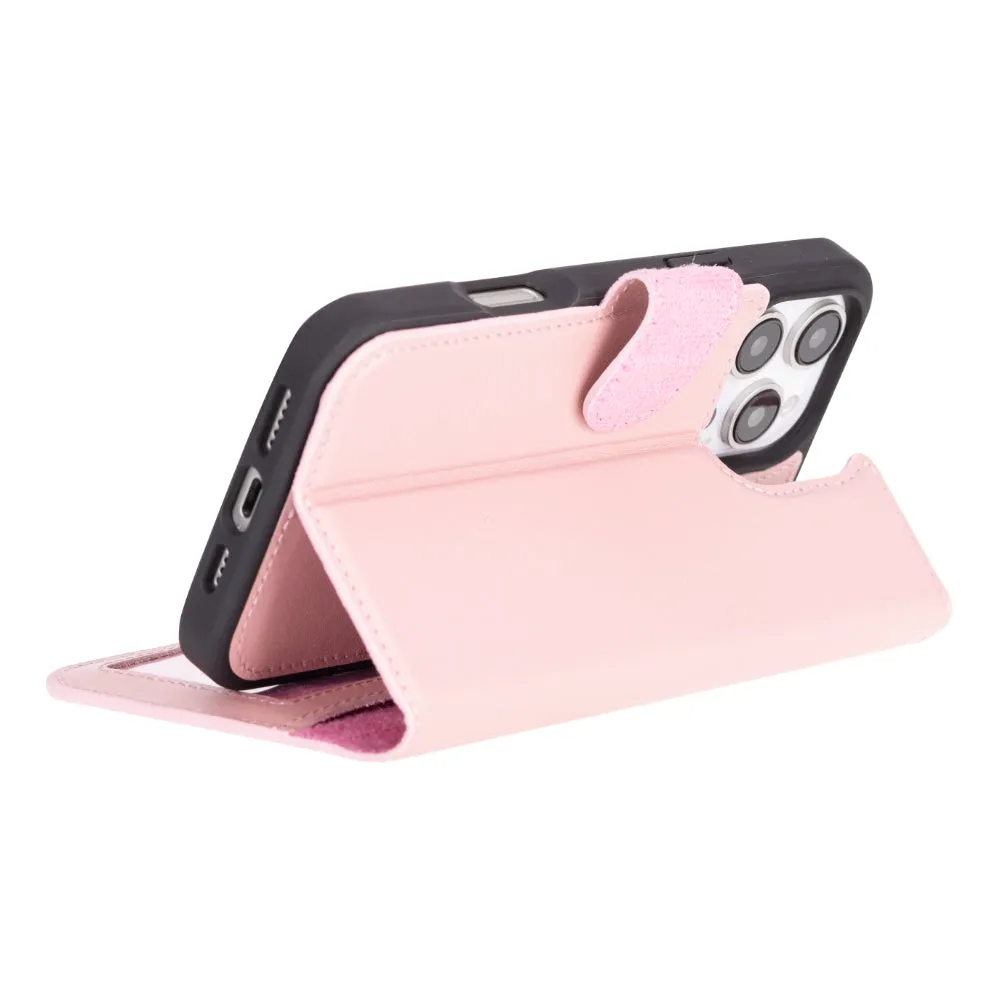 Genuine Leather Detachable  iphone 16 Case