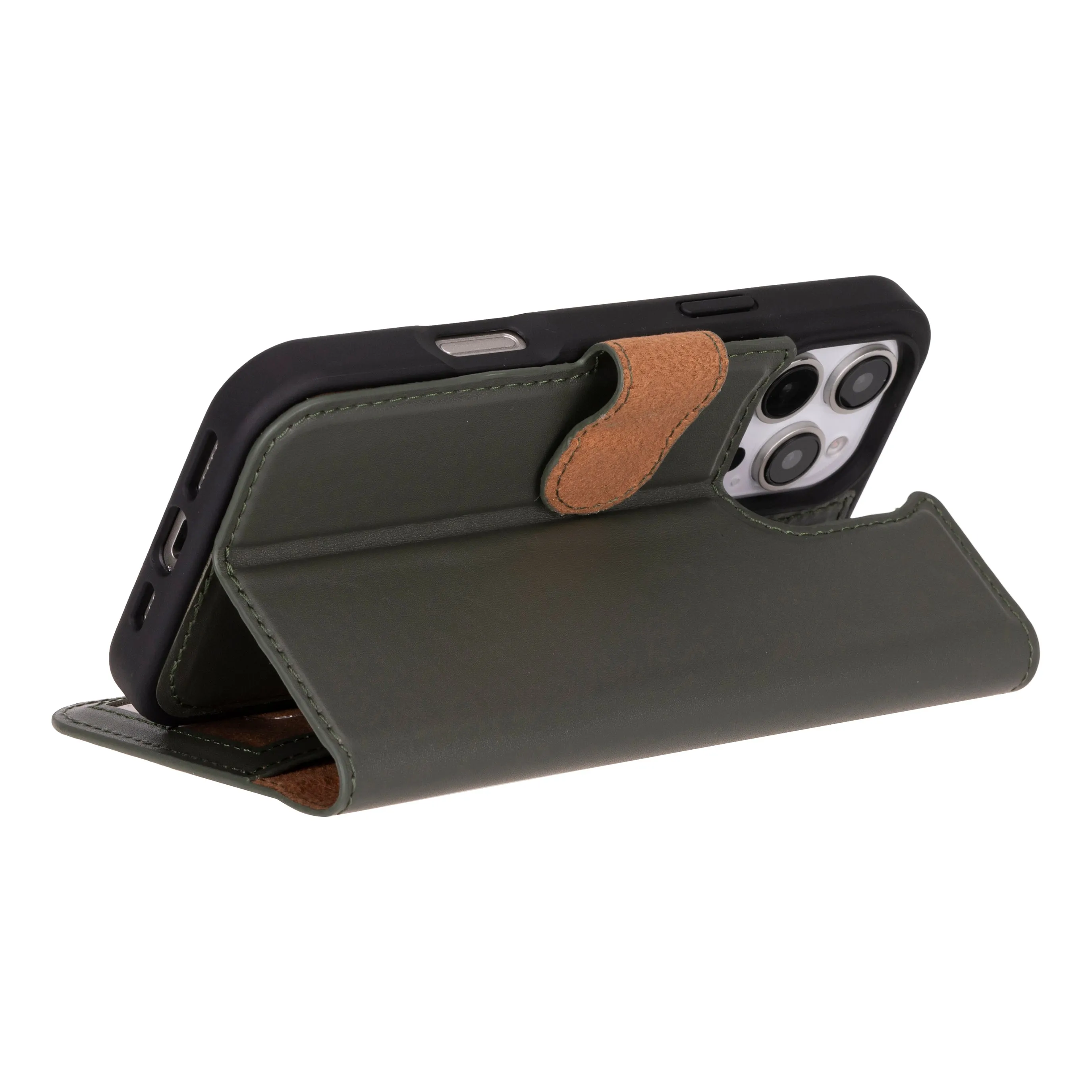 Genuine Leather Detachable  iphone 16 Case
