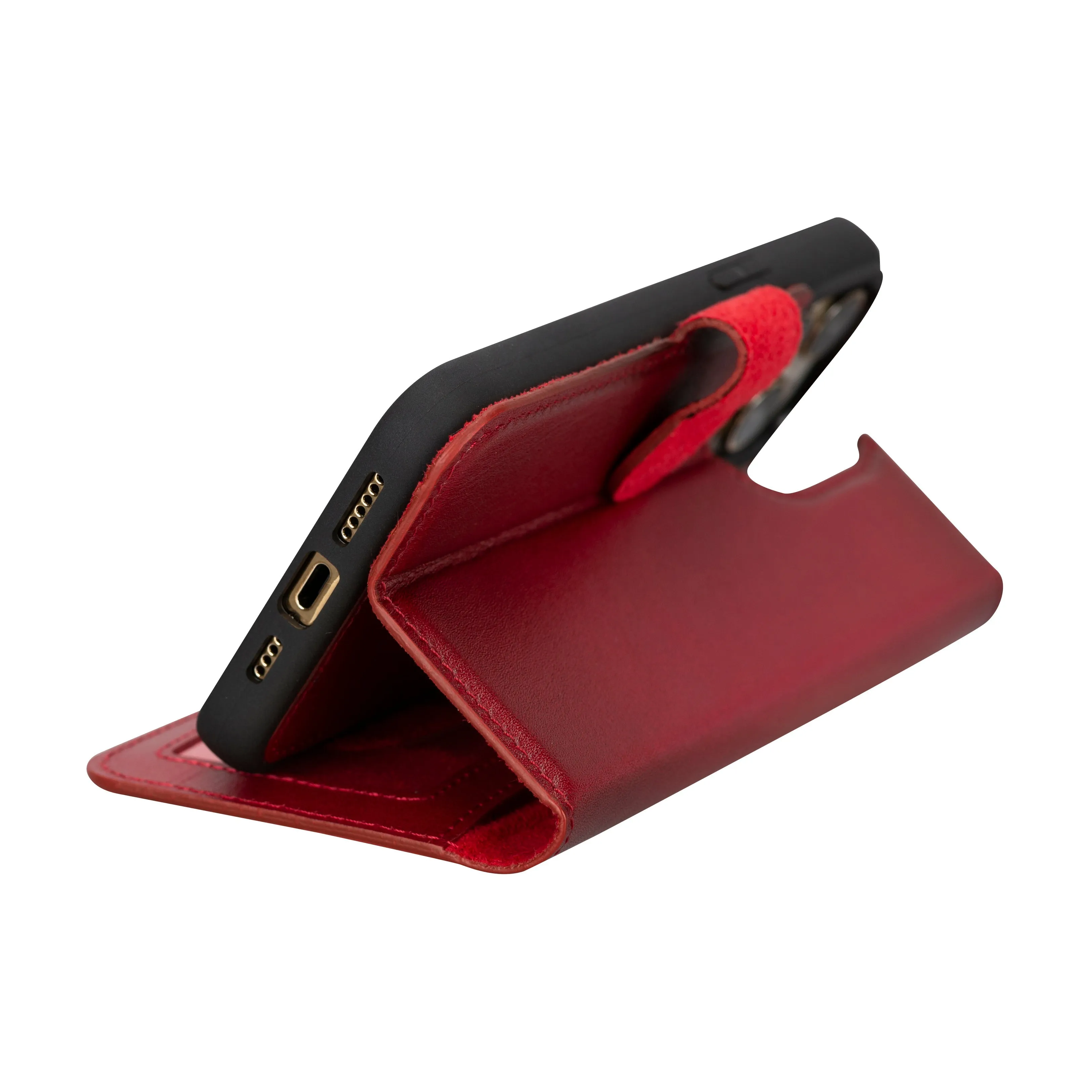 Genuine Leather Detachable  iphone 16 Case