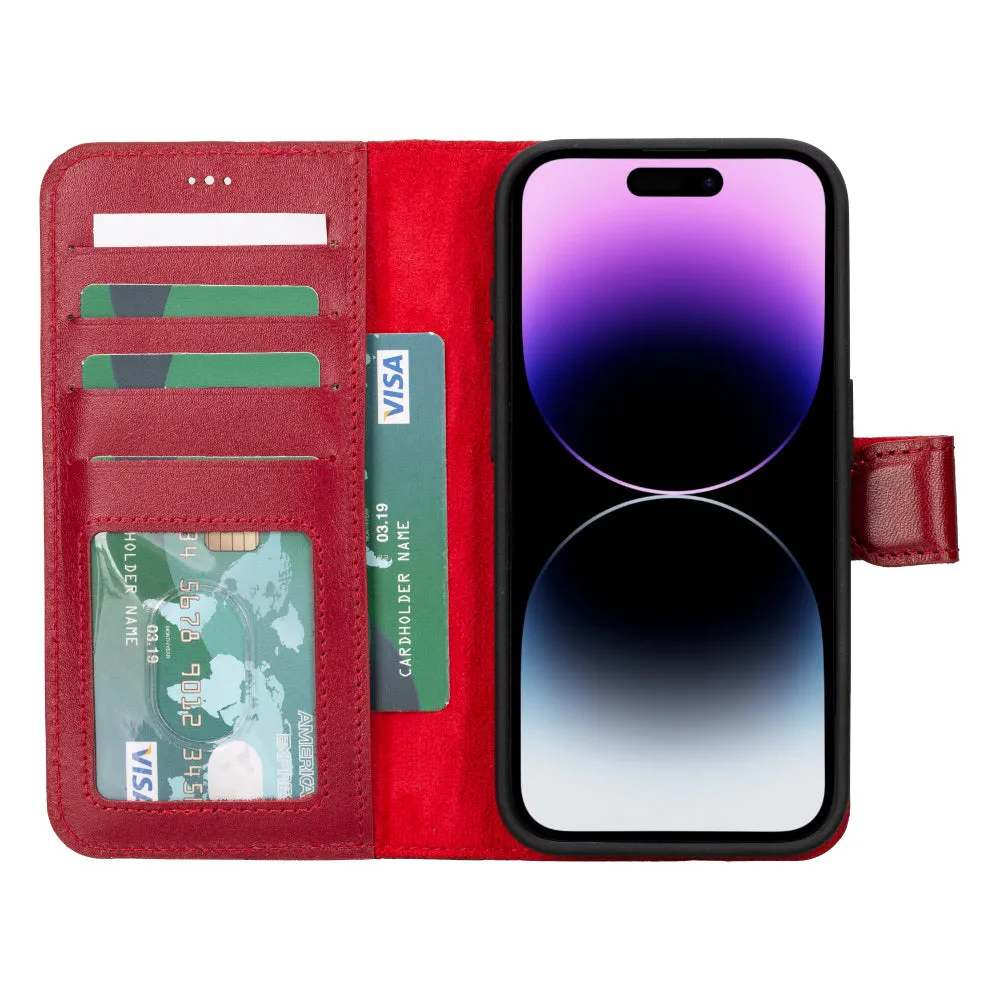 Genuine Leather Detachable  iphone 16 Case
