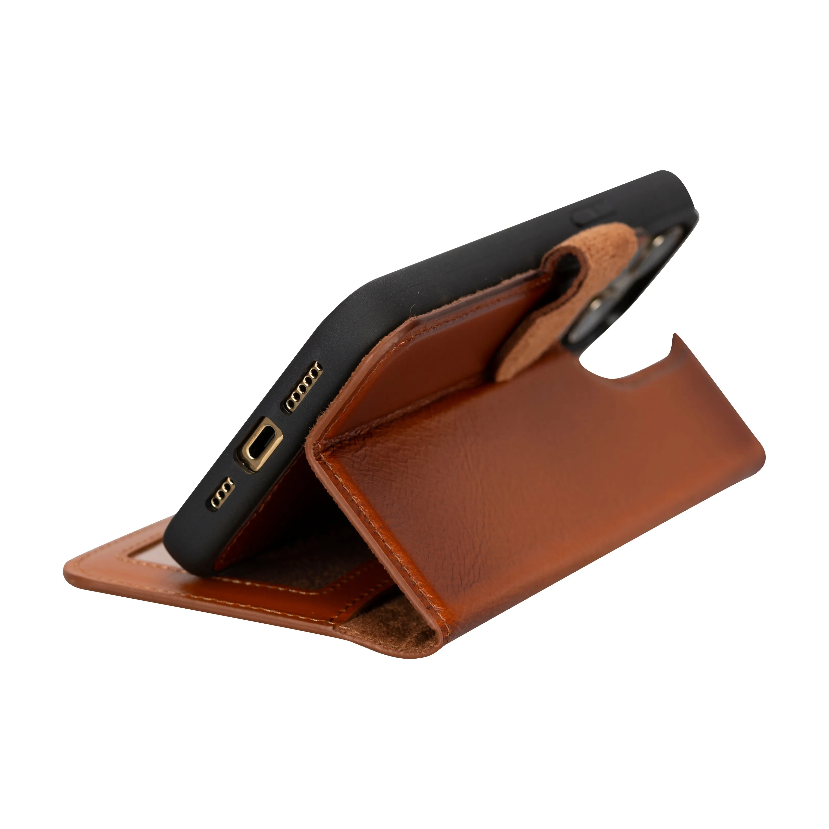 Genuine Leather Detachable  iphone 16 Case