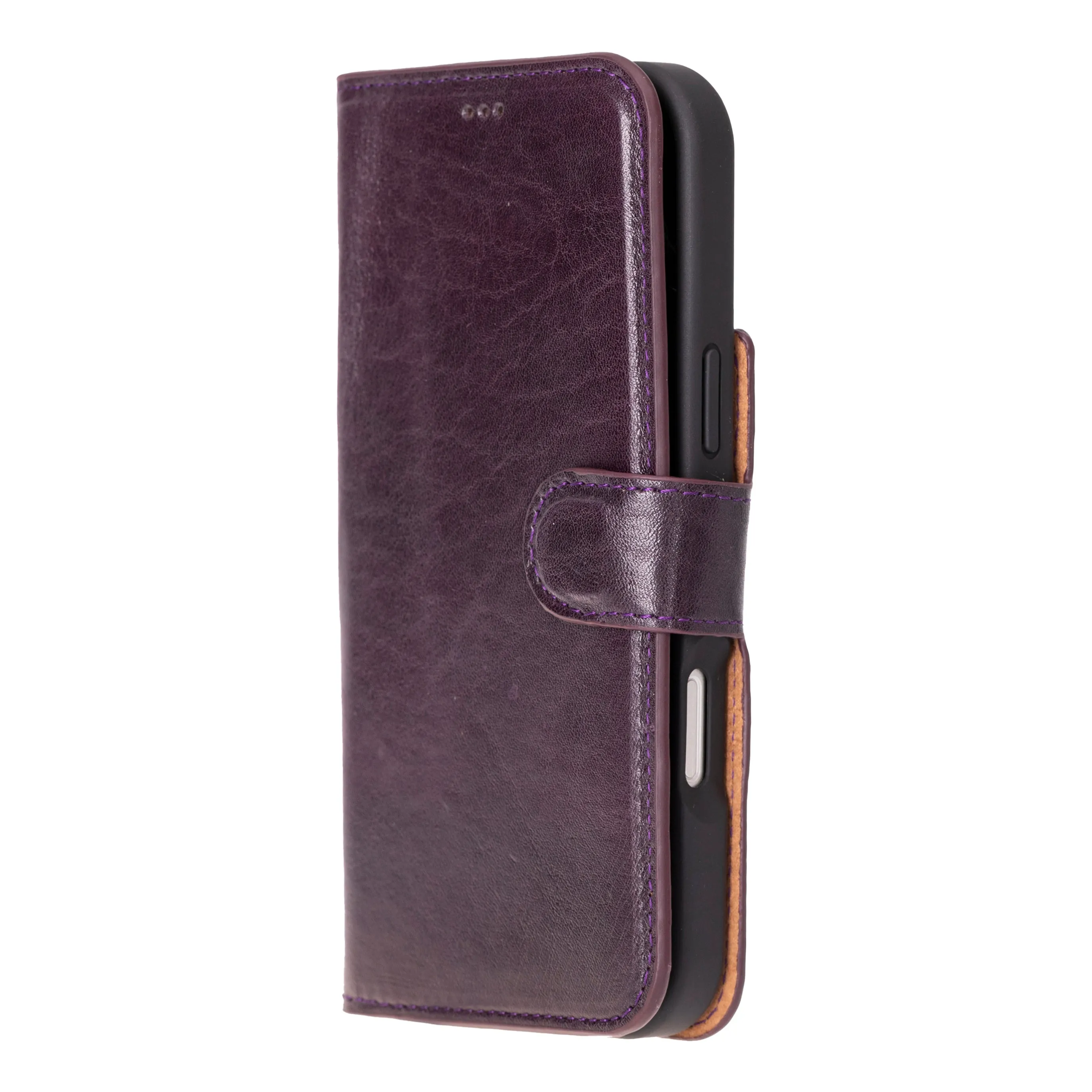 Genuine Leather Detachable  iphone 16 Case