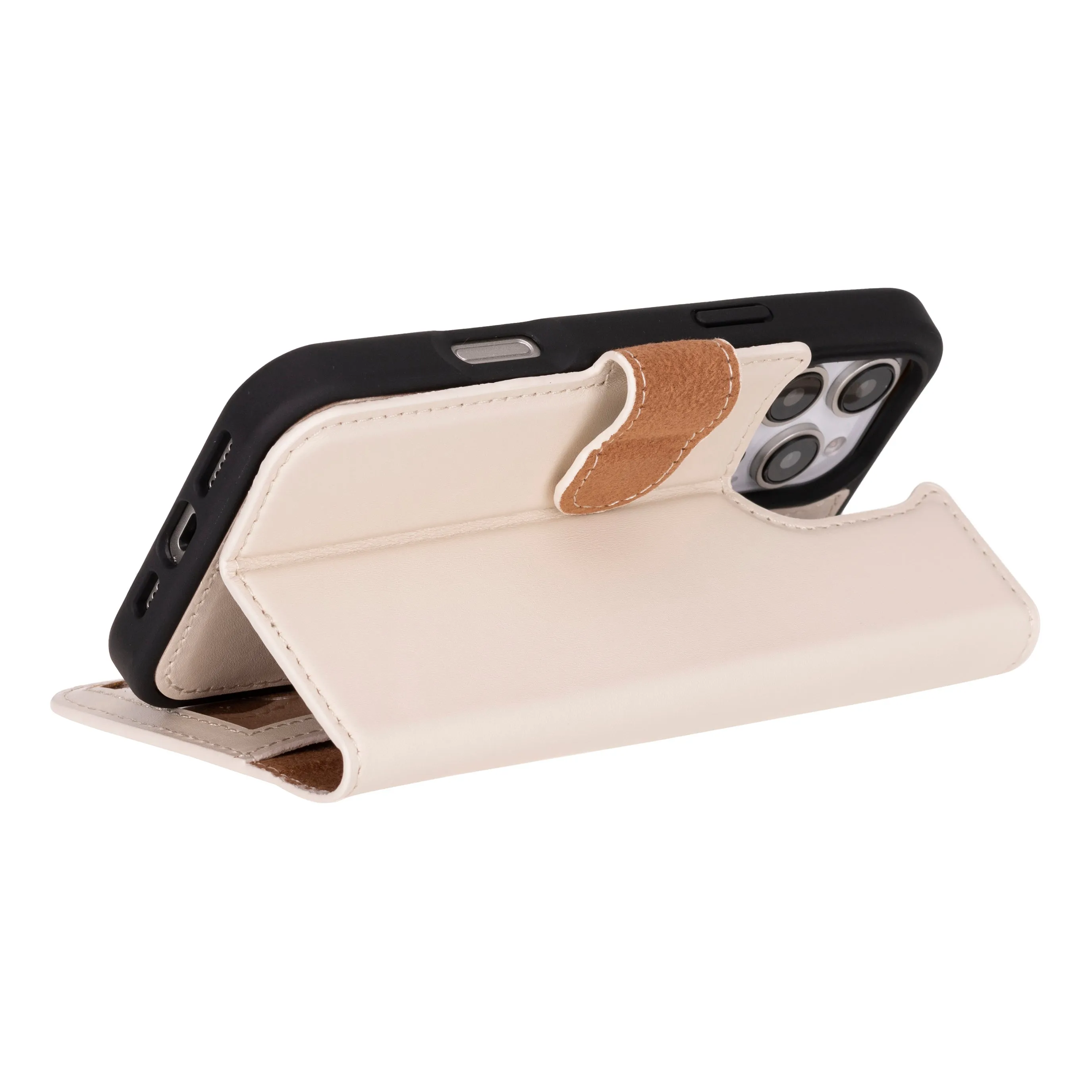 Genuine Leather Detachable  iphone 16 Case