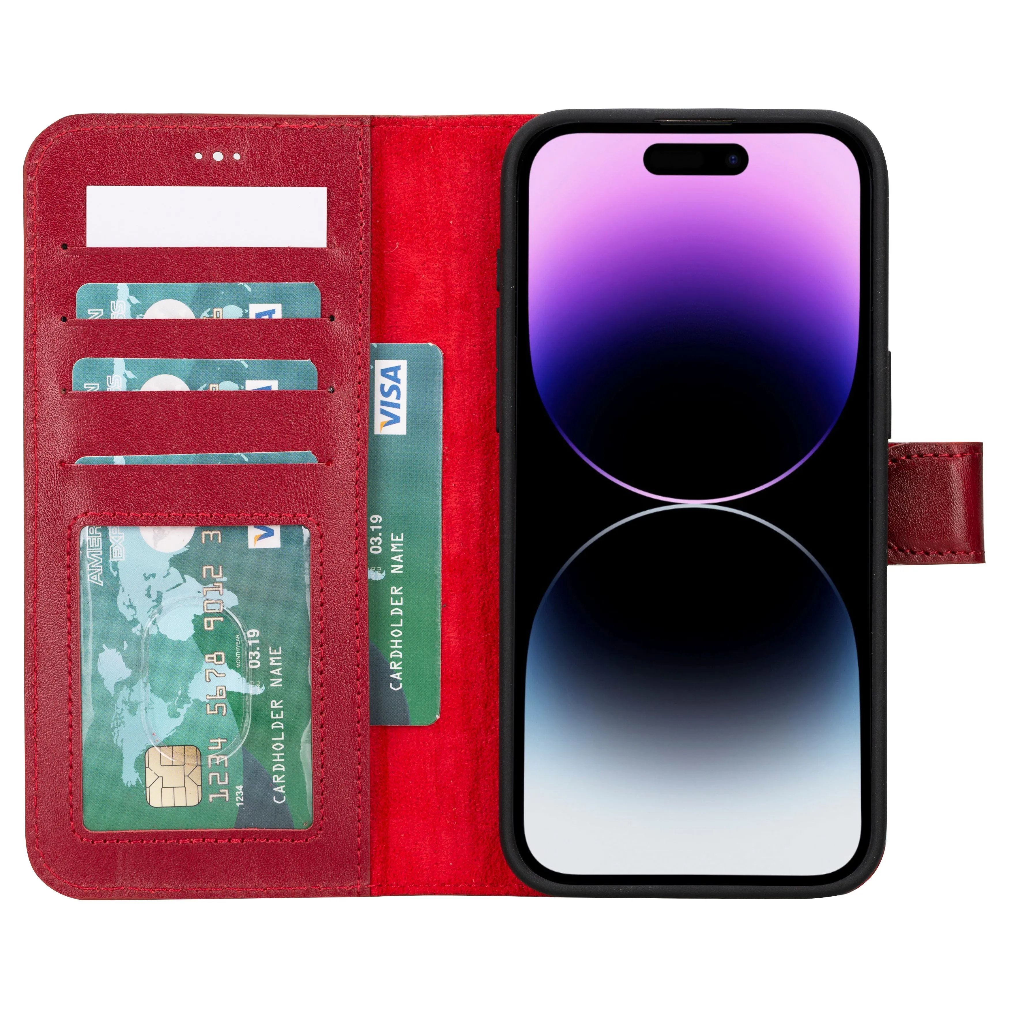 Genuine Leather Detachable  iphone 16 Case