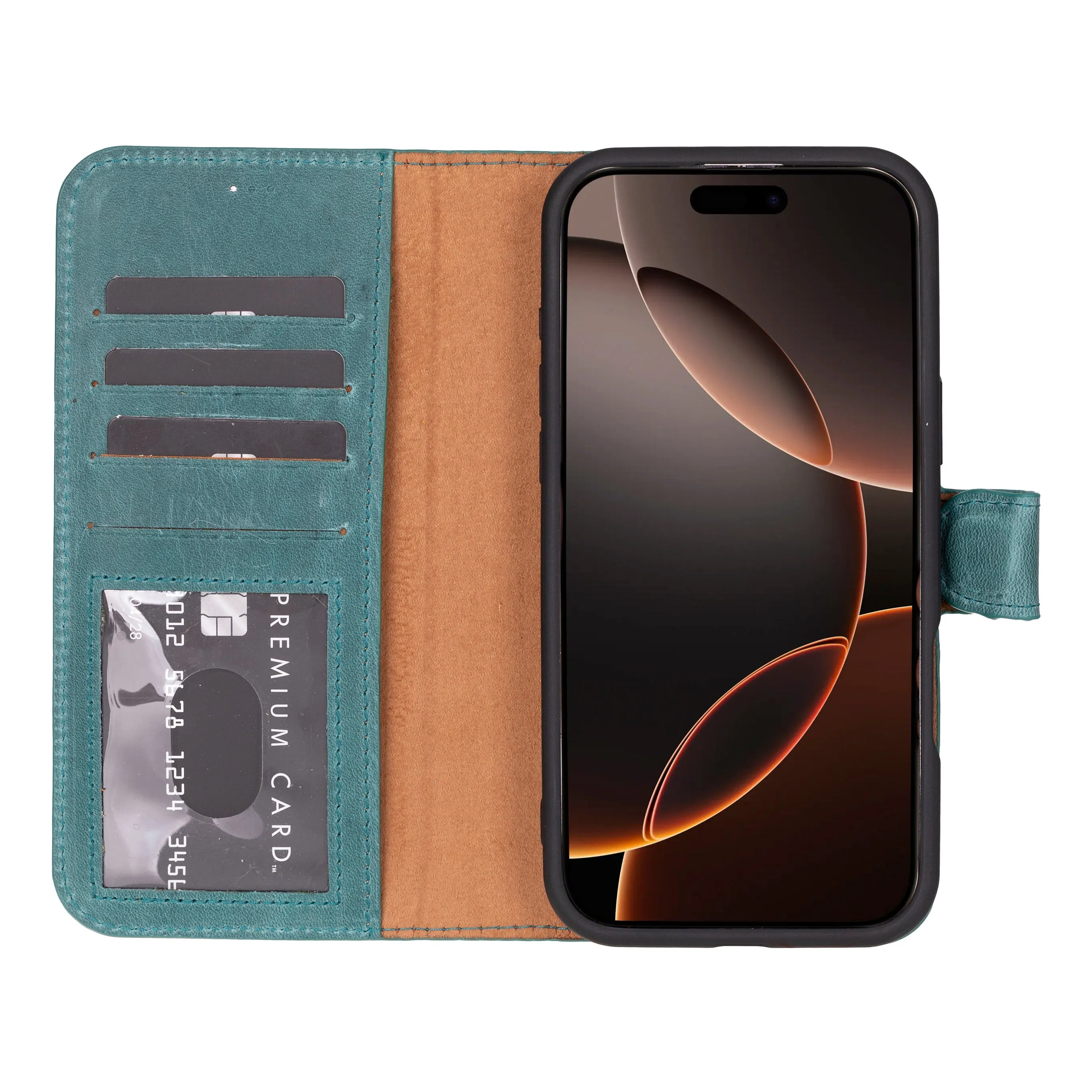 Genuine Leather Detachable  iphone 16 Case