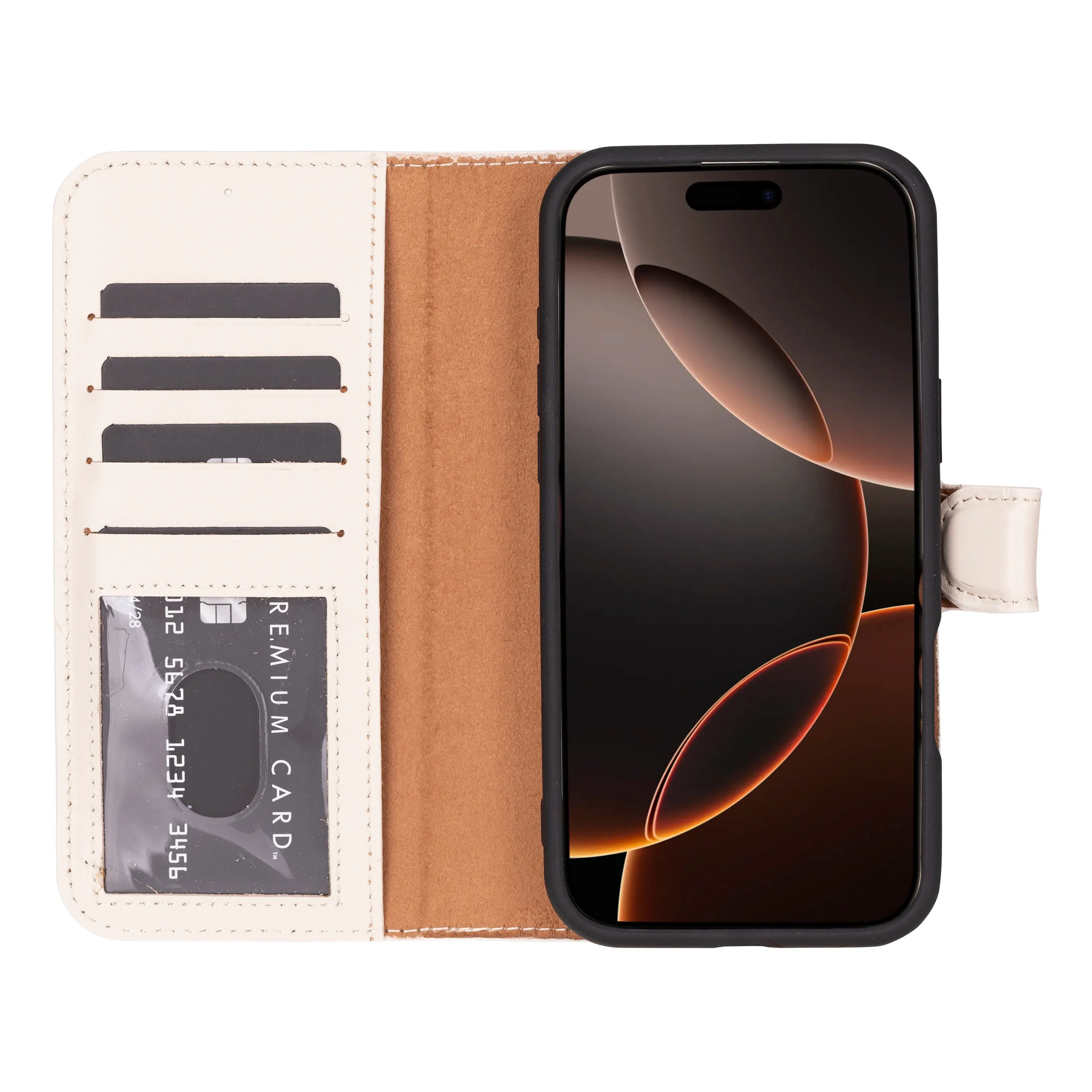 Genuine Leather Detachable  iphone 16 Case