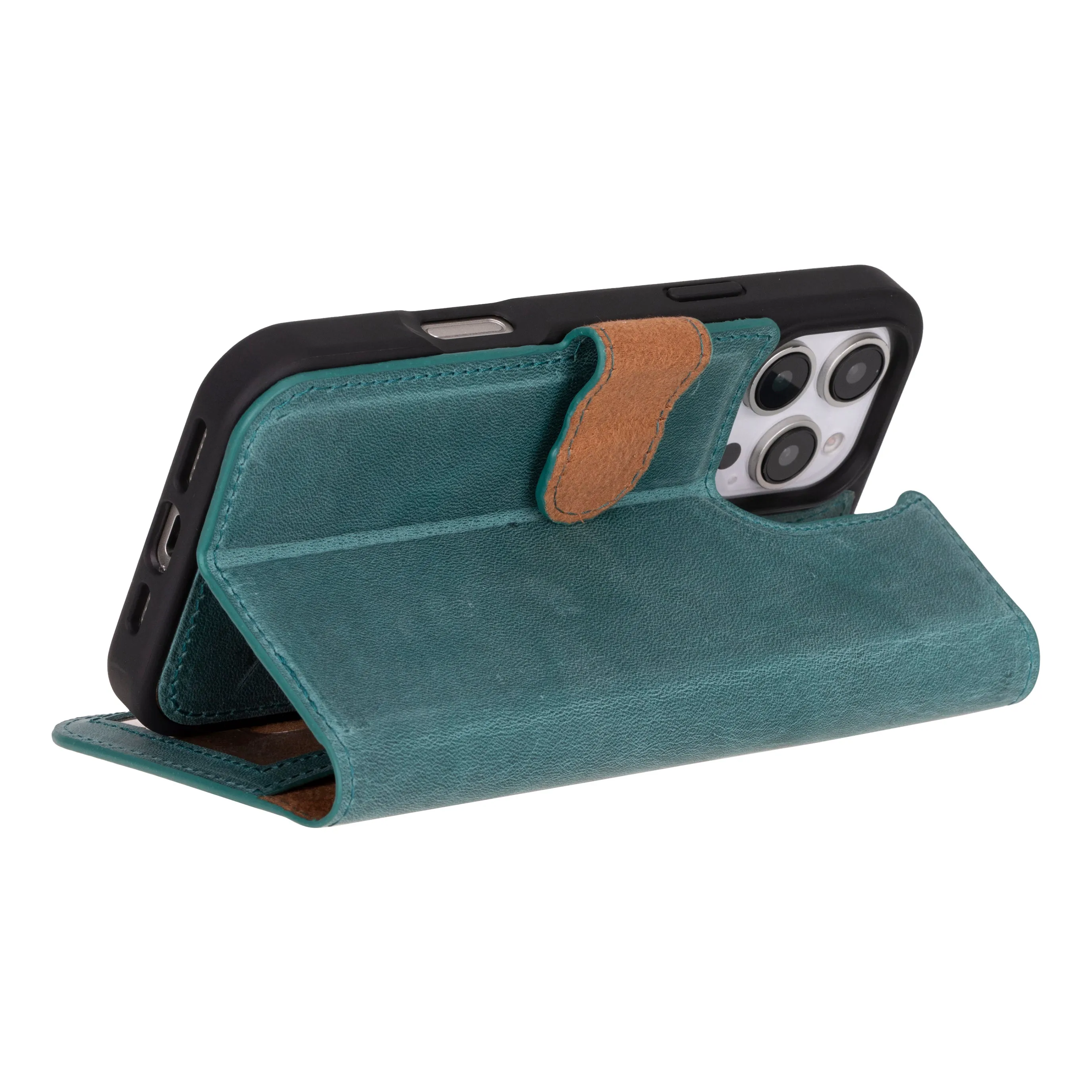Genuine Leather Detachable  iphone 16 Case