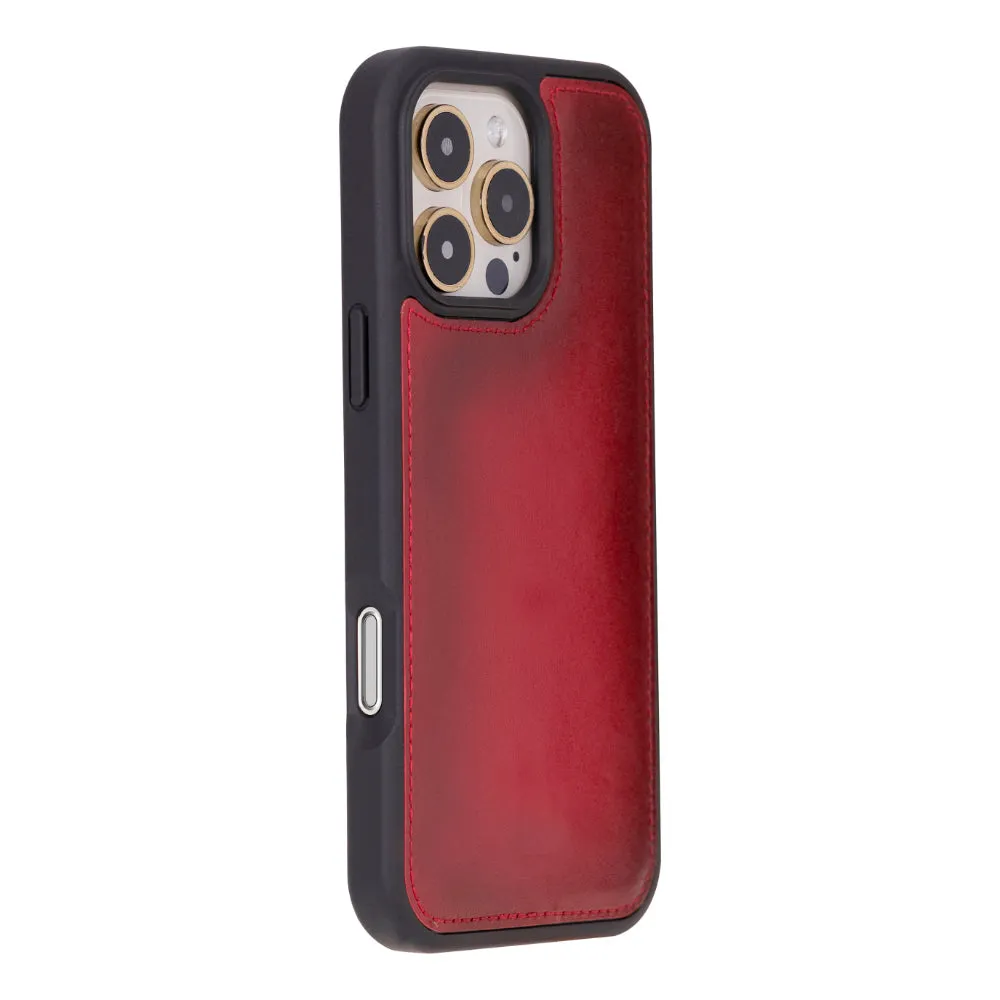 Genuine Leather Detachable  iphone 16 Case
