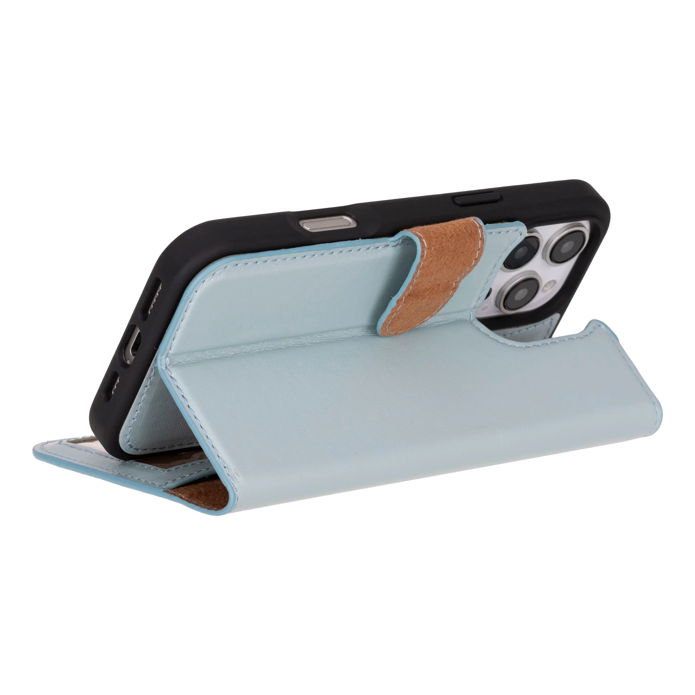 Genuine Leather Detachable  iphone 16 Case