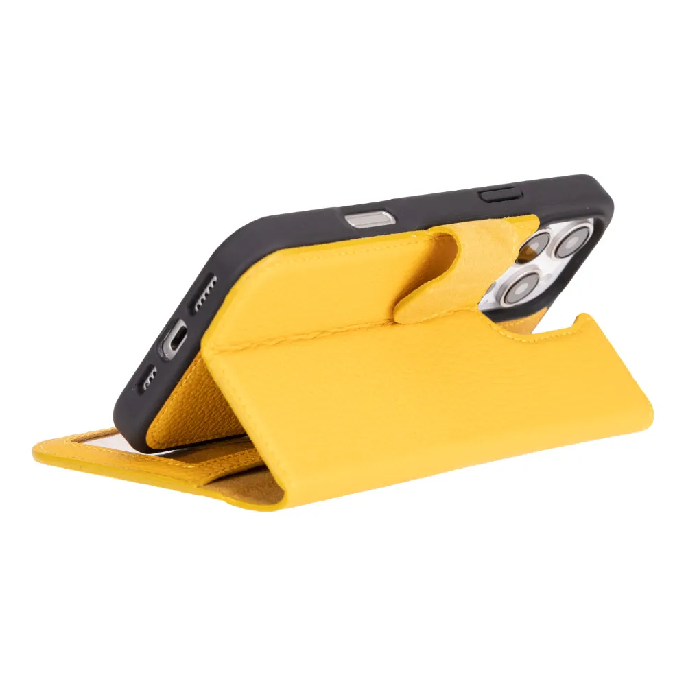 Genuine Leather Detachable  iphone 16 Case