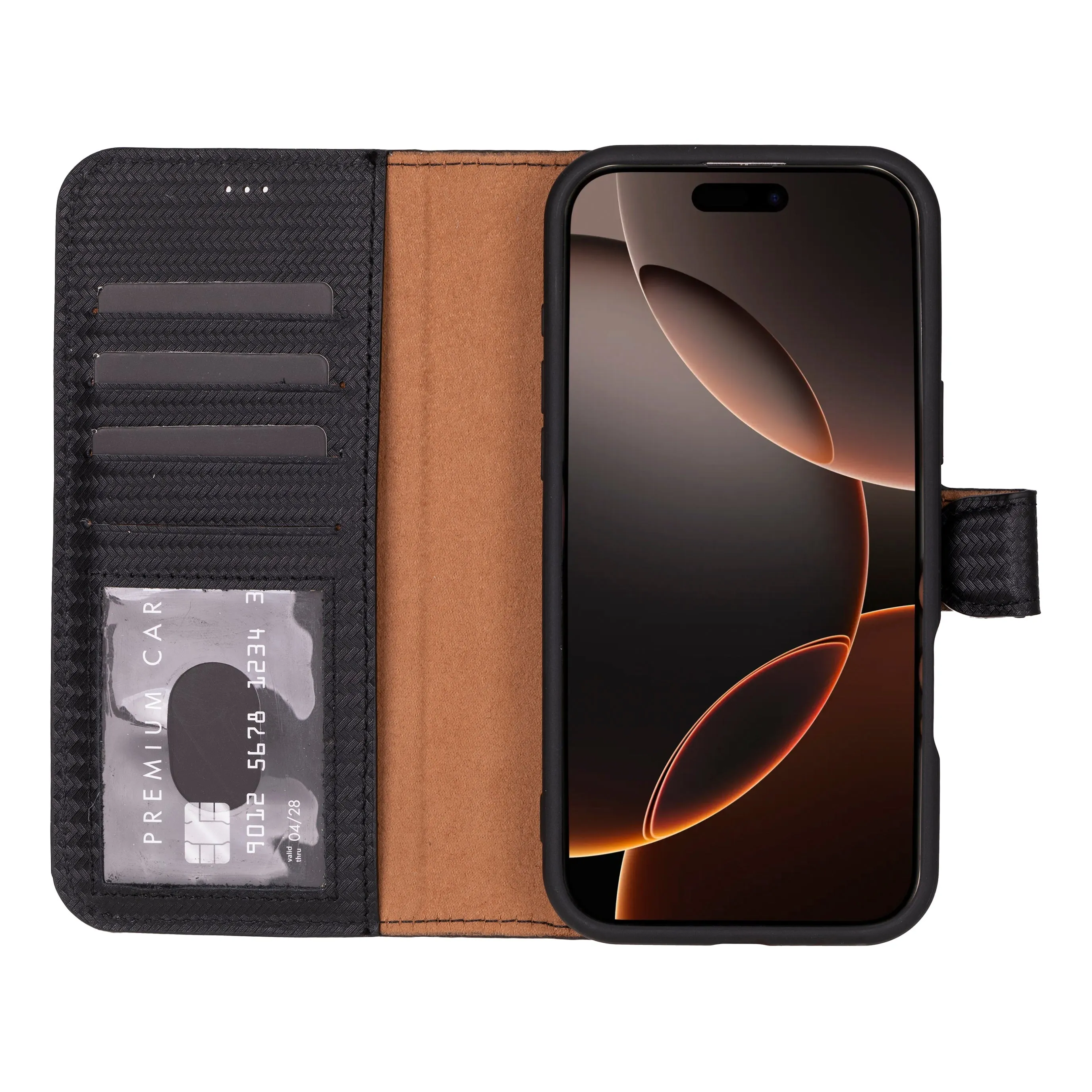 Genuine Leather Detachable  iphone 16 Case