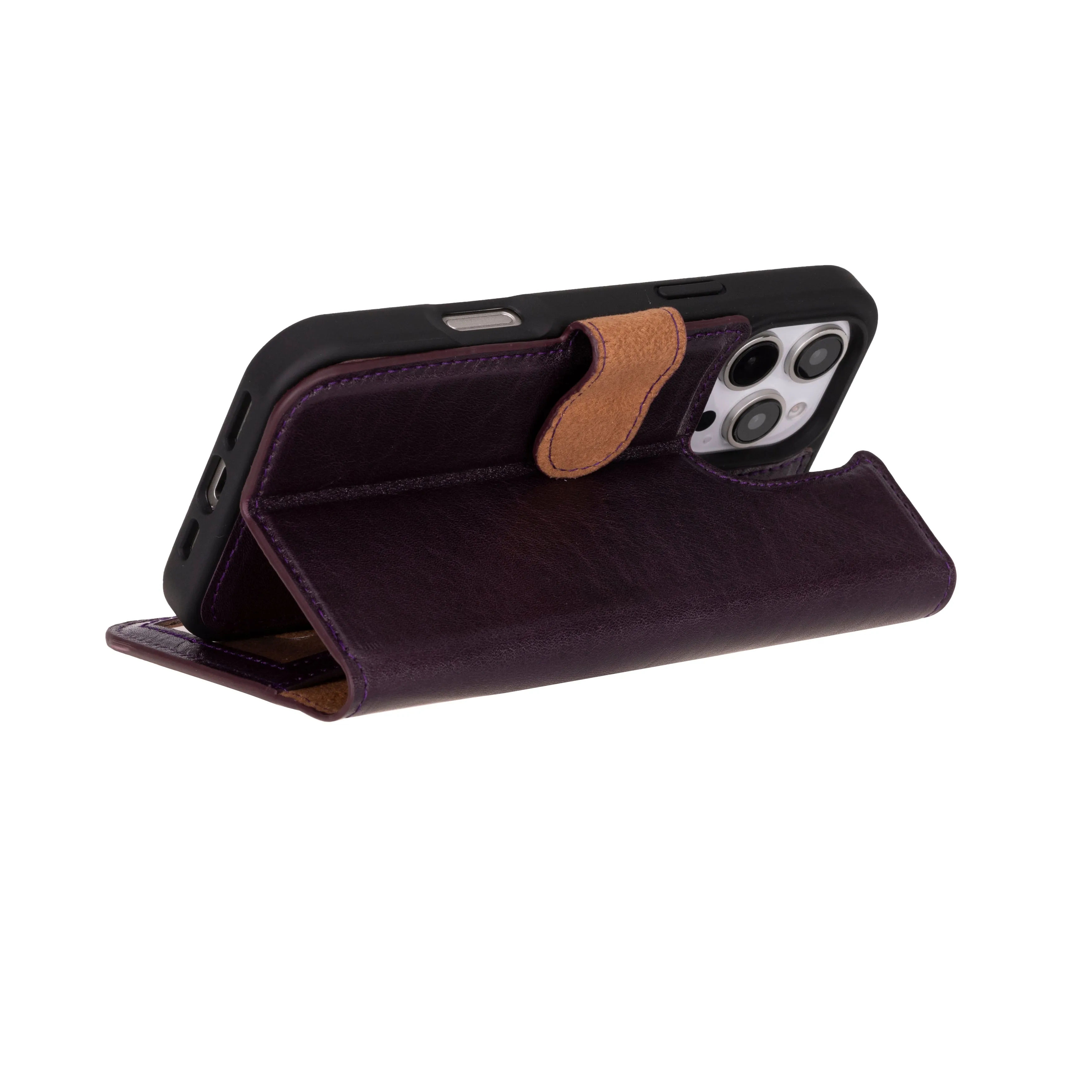 Genuine Leather Detachable  iphone 16 Case