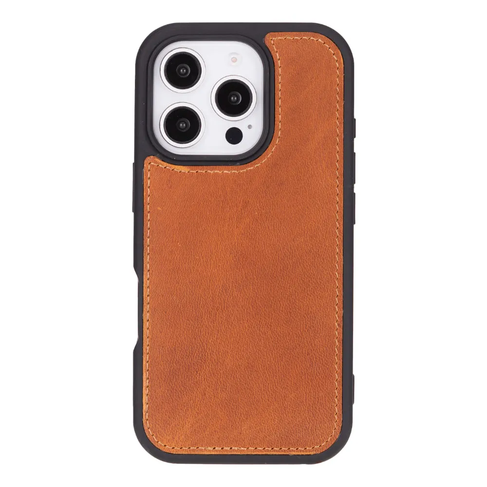 Genuine Leather Detachable  iphone 16 Case