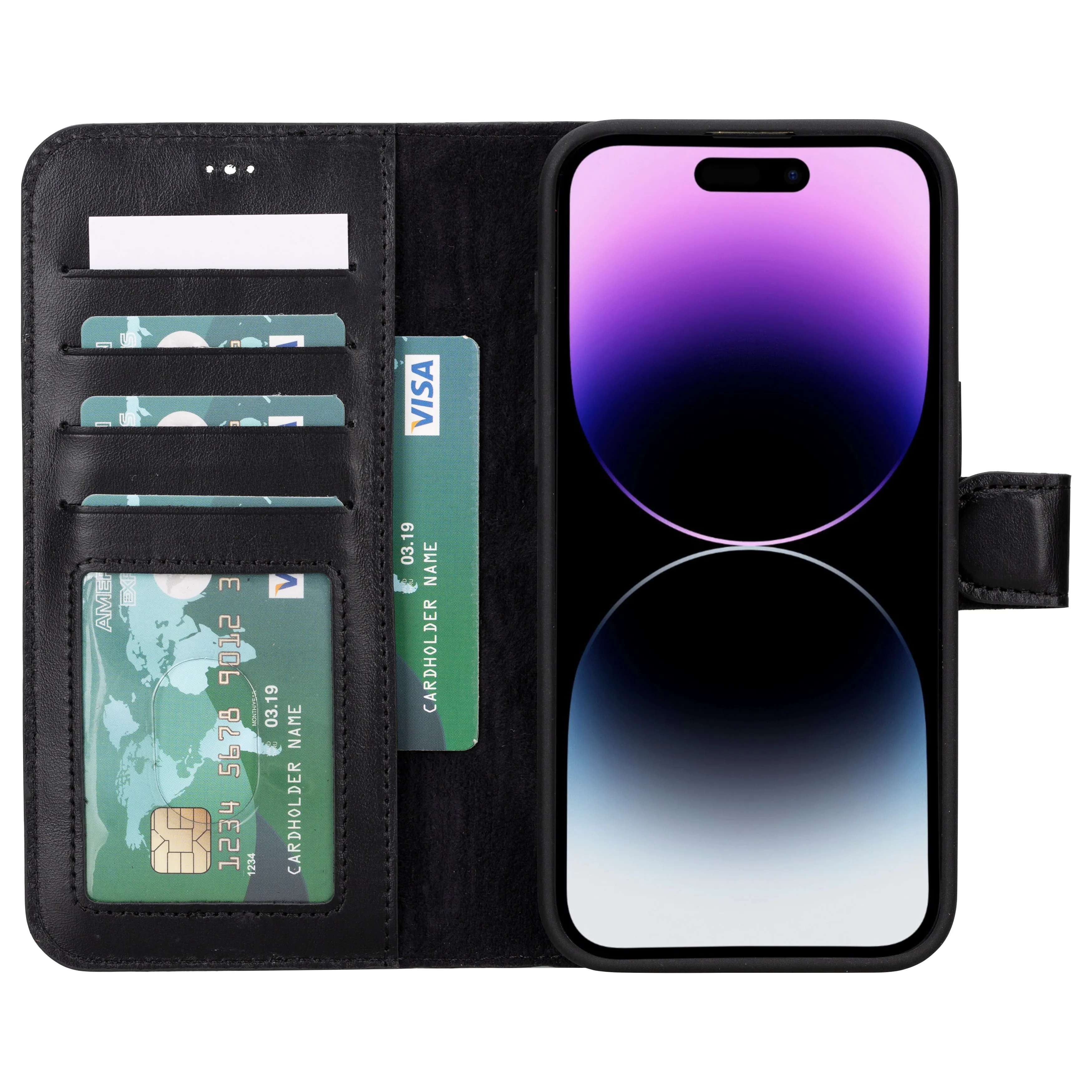 Genuine Leather Detachable  iphone 16 Case