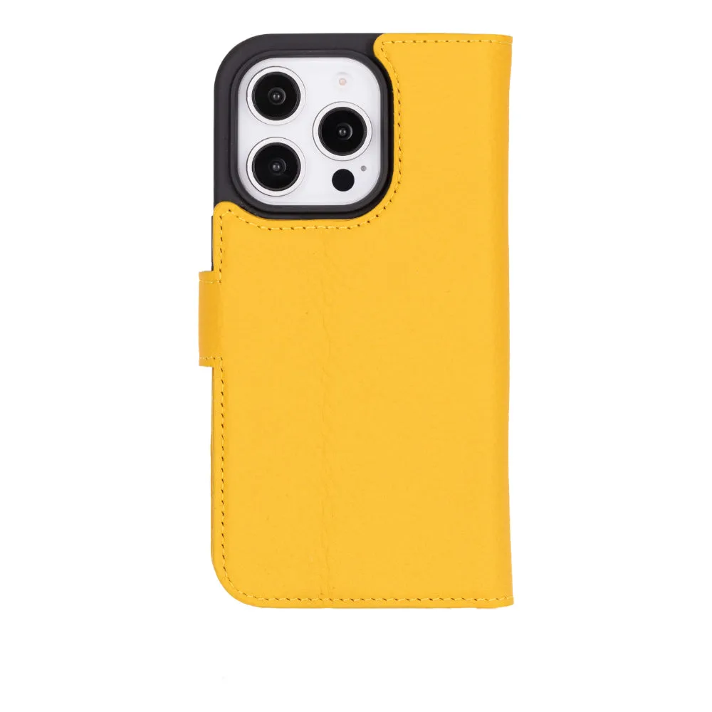 Genuine Leather Detachable  iphone 16 Case