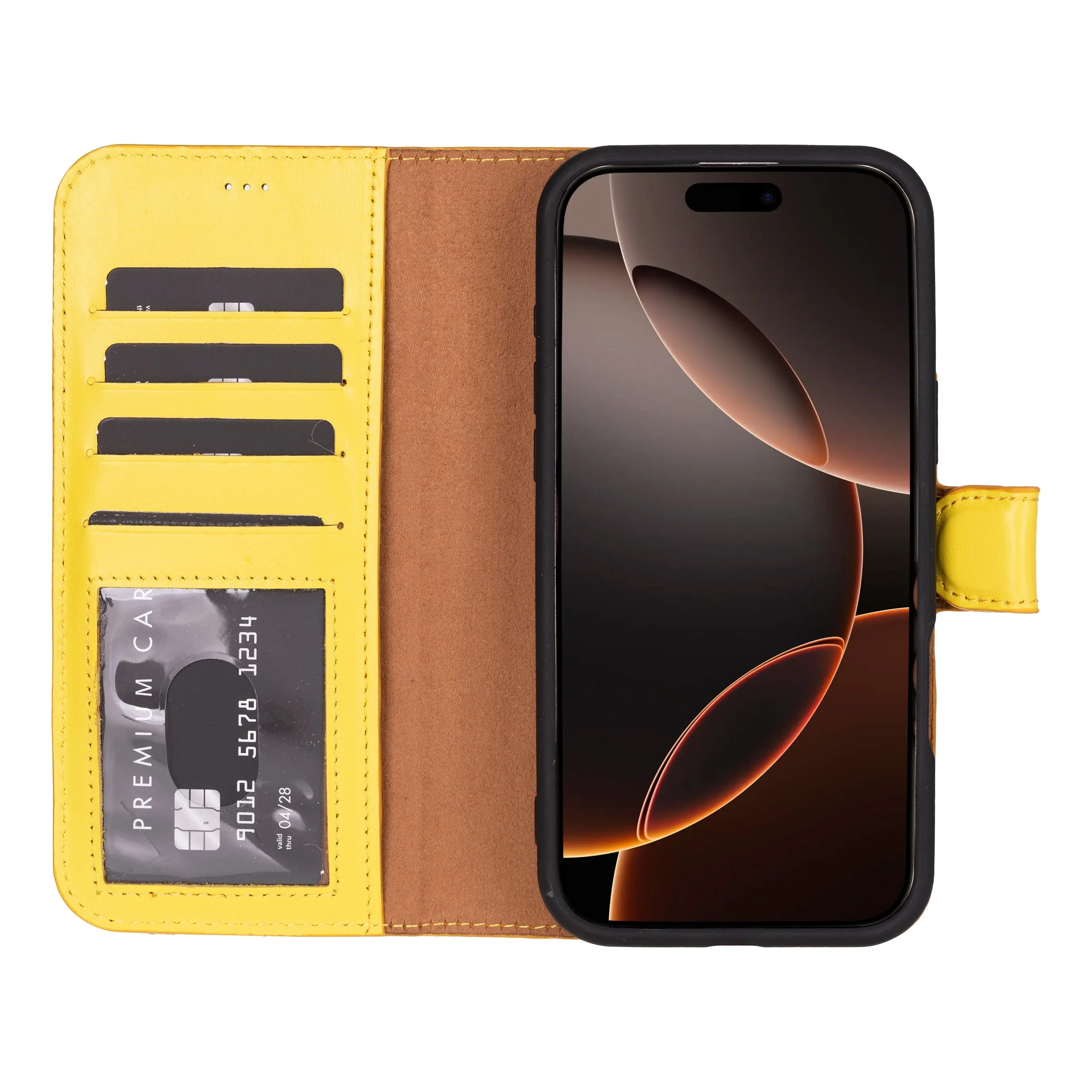 Genuine Leather Detachable  iphone 16 Case