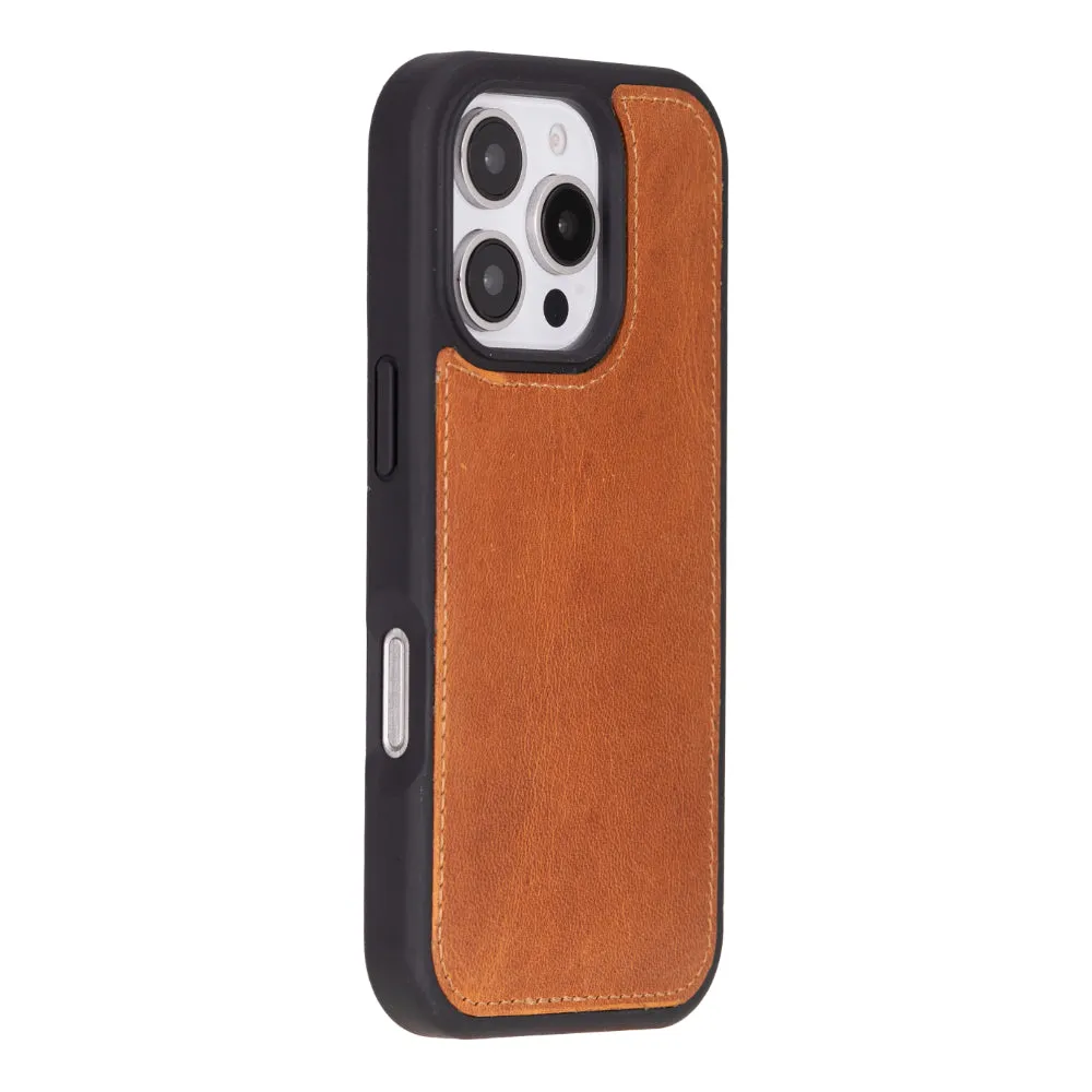 Genuine Leather Detachable  iphone 16 Case