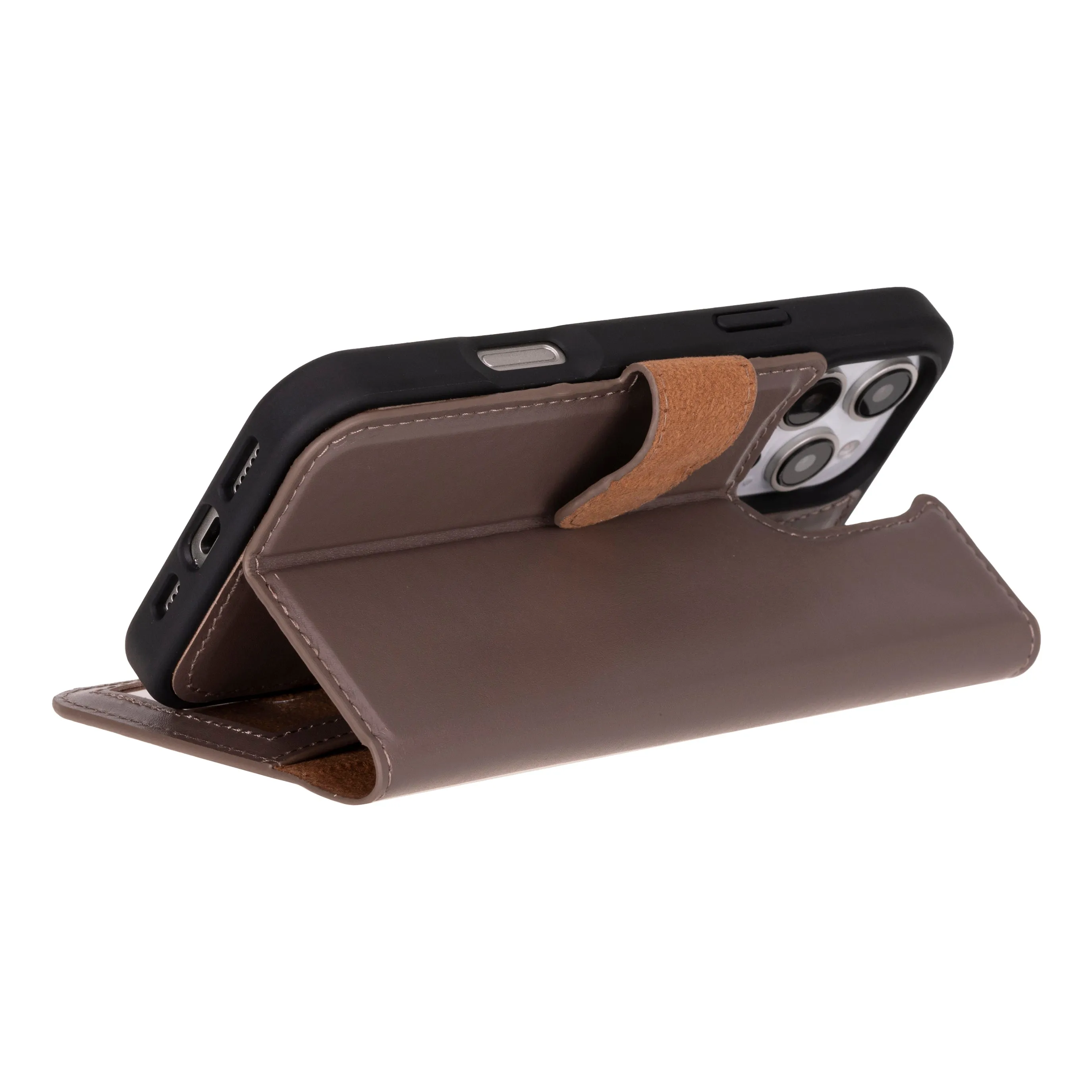 Genuine Leather Detachable  iphone 16 Case