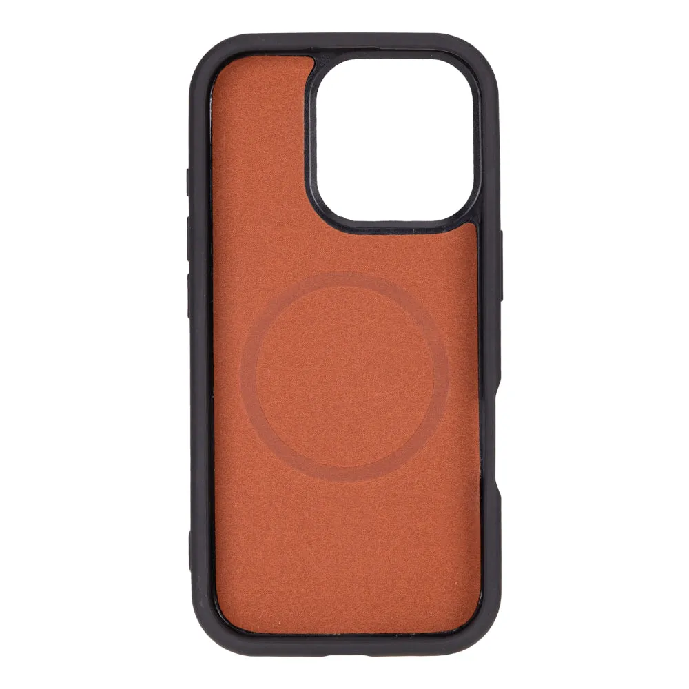 Genuine Leather Detachable  iphone 16 Case